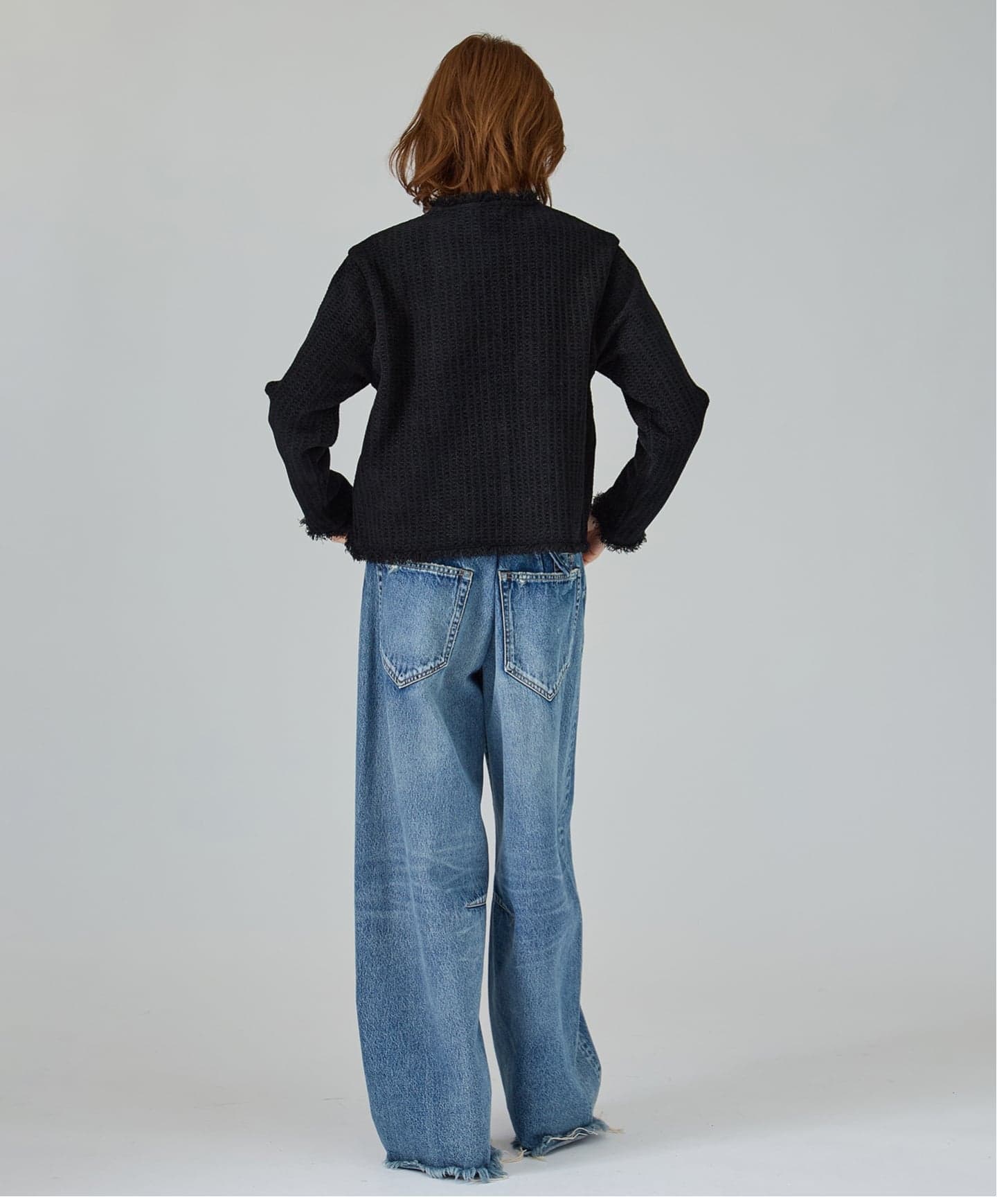 TWEED KNITジャケット カーディガン（カーディガン）｜VERMEIL par
