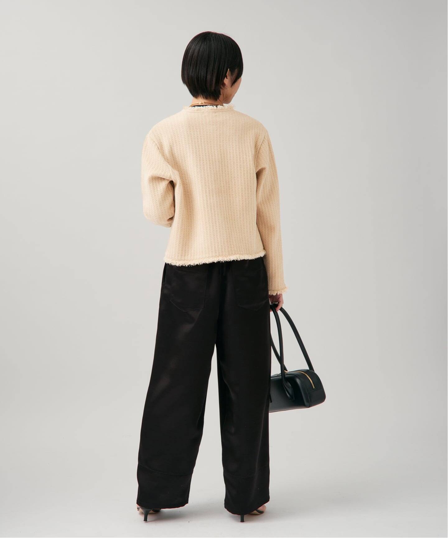 TWEED KNITジャケット カーディガン（カーディガン）｜VERMEIL par
