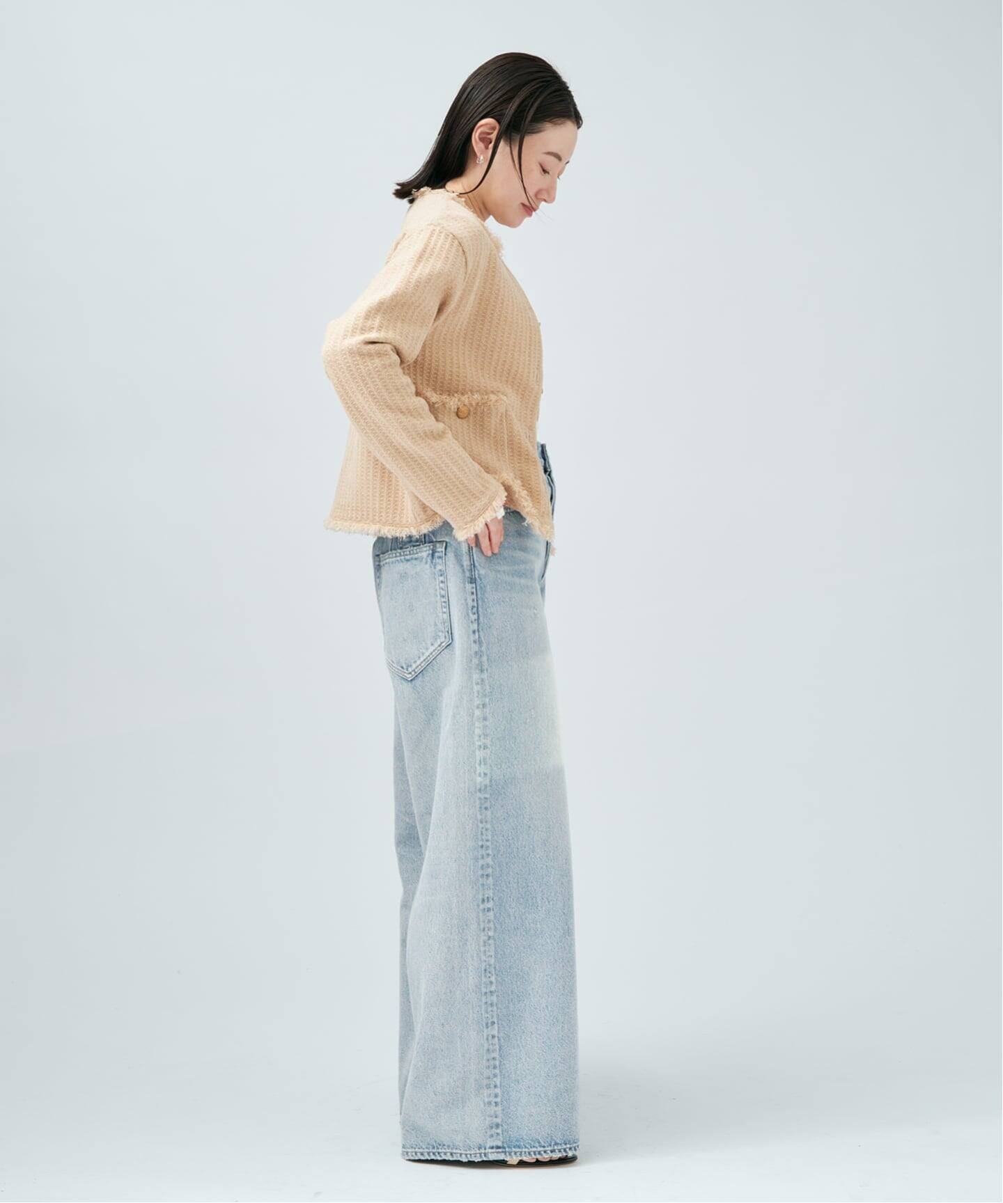 TWEED KNITジャケット カーディガン（カーディガン）｜VERMEIL par