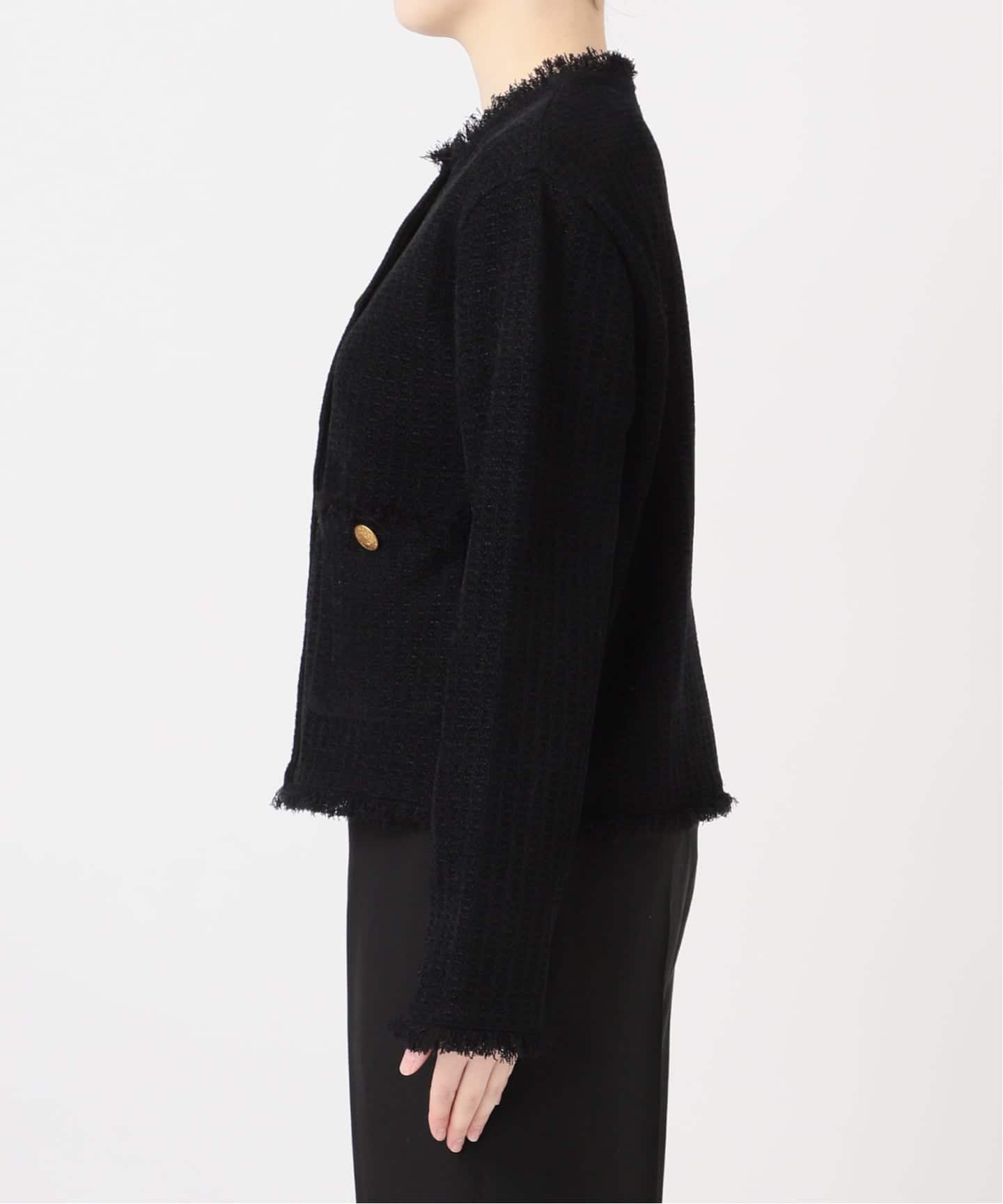 TWEED KNITジャケット カーディガン（カーディガン）｜VERMEIL par