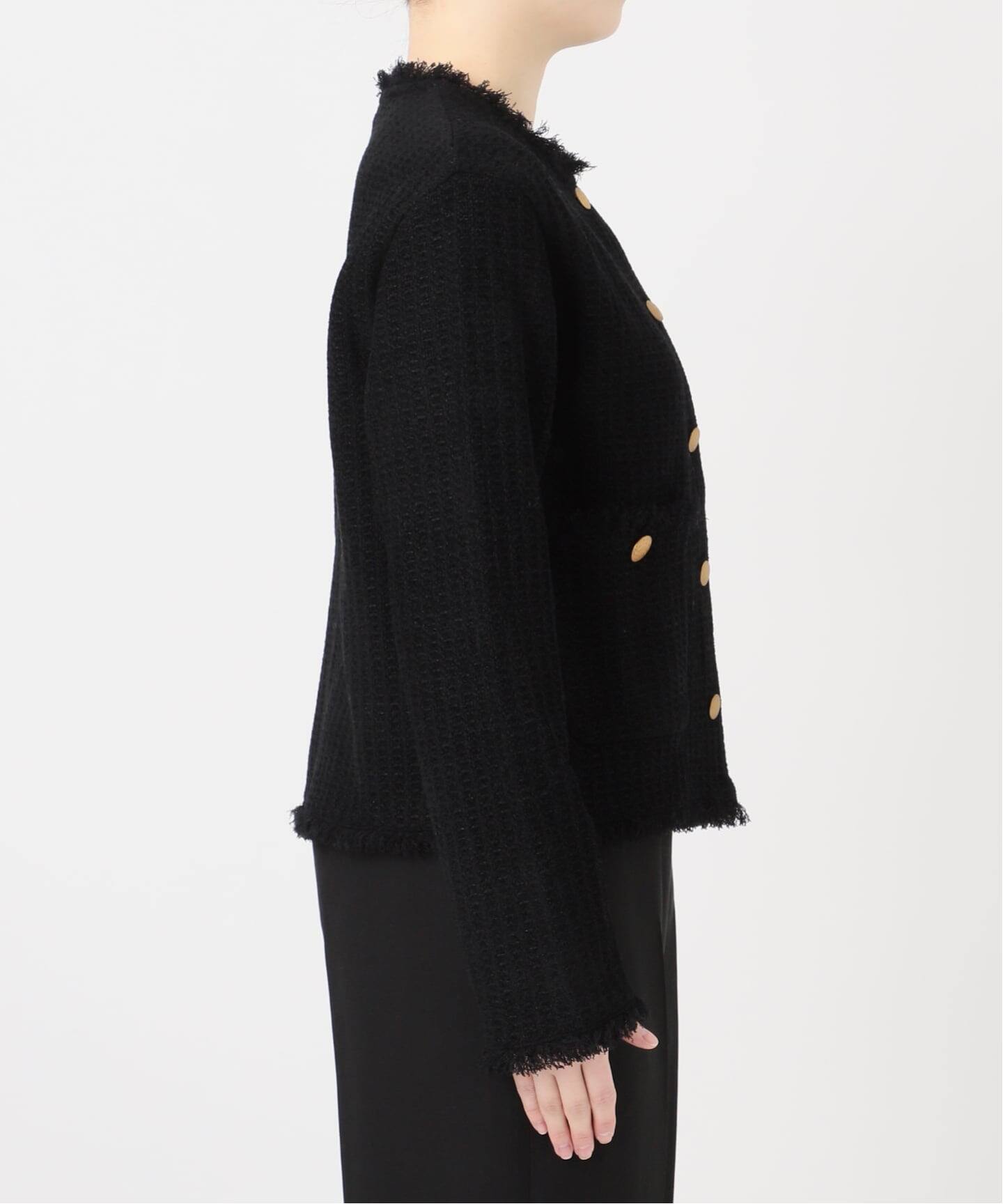 TWEED KNITジャケット カーディガン（カーディガン）｜VERMEIL par