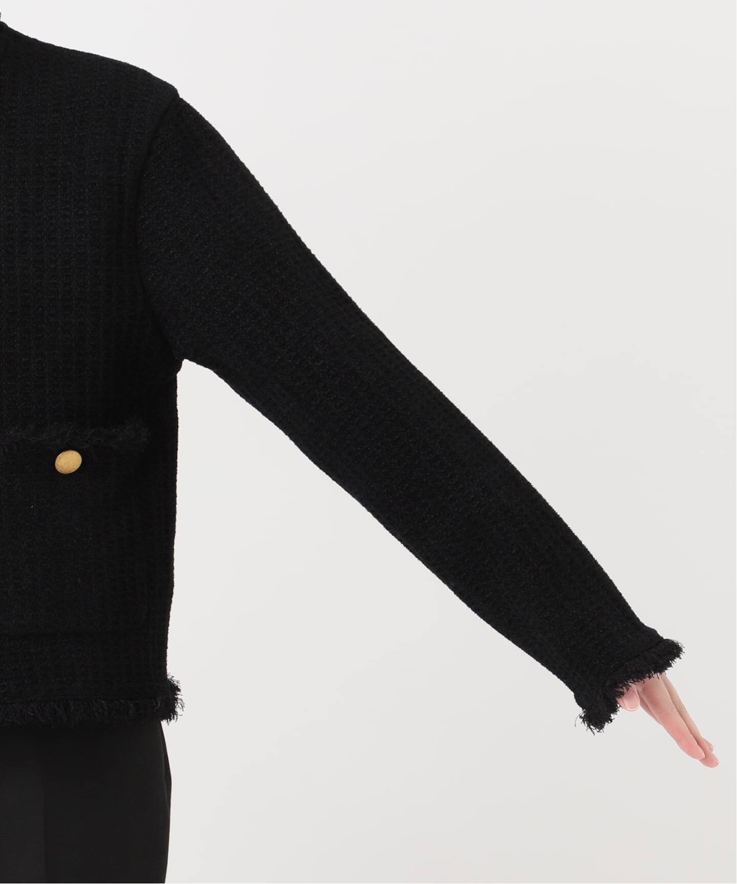 TWEED KNITジャケット カーディガン（カーディガン）｜VERMEIL par