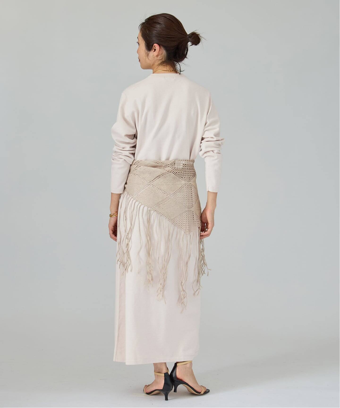 ニットコクーンロングワンピース（ニットワンピース）｜VERMEIL par