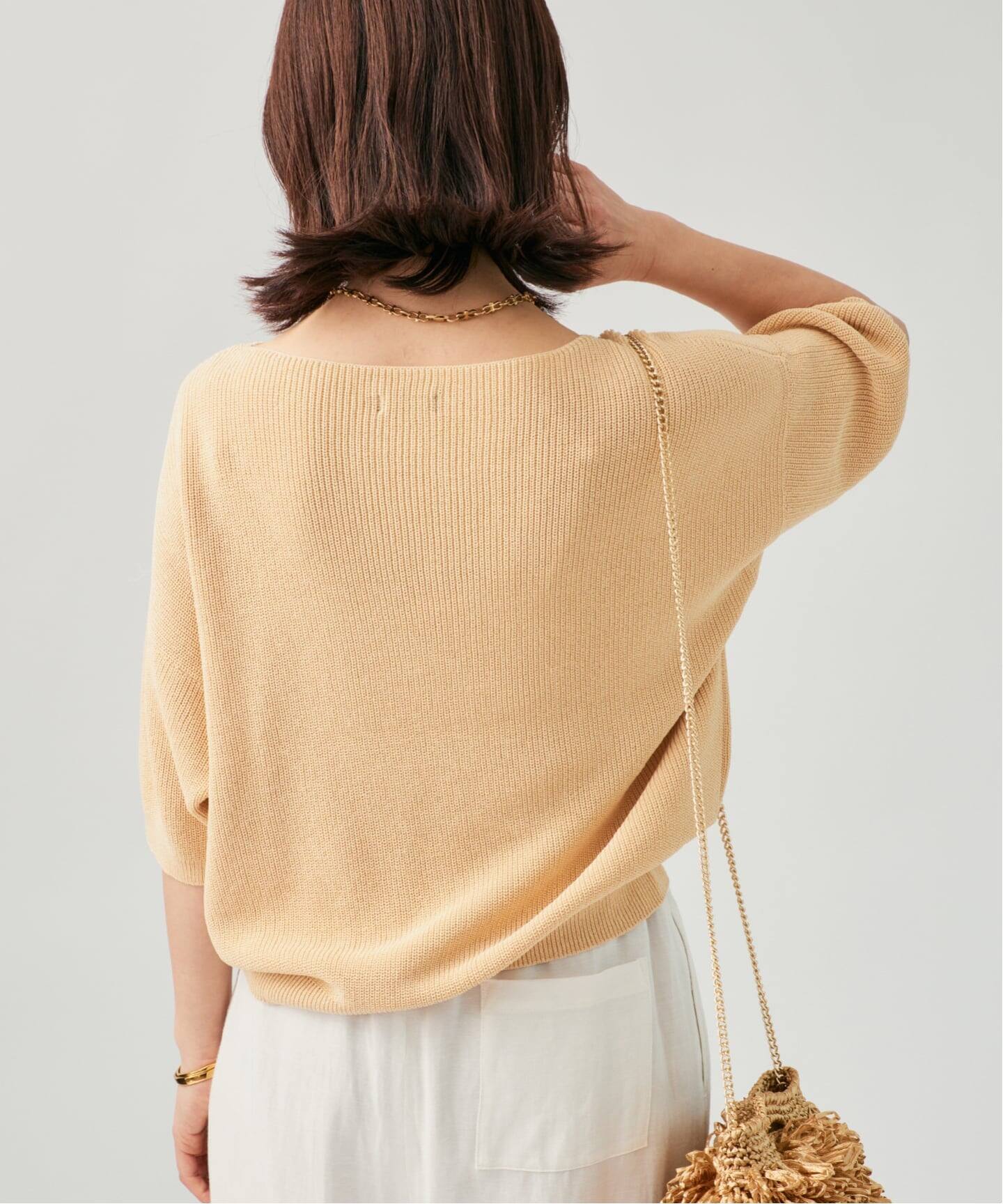 IENA - 美品★ヴェルメイユパーイエナ★ONTARIOVネックプルオーバー 畔ワイドネックオーバープルオーバー（ニット／セーター）｜VERMEIL