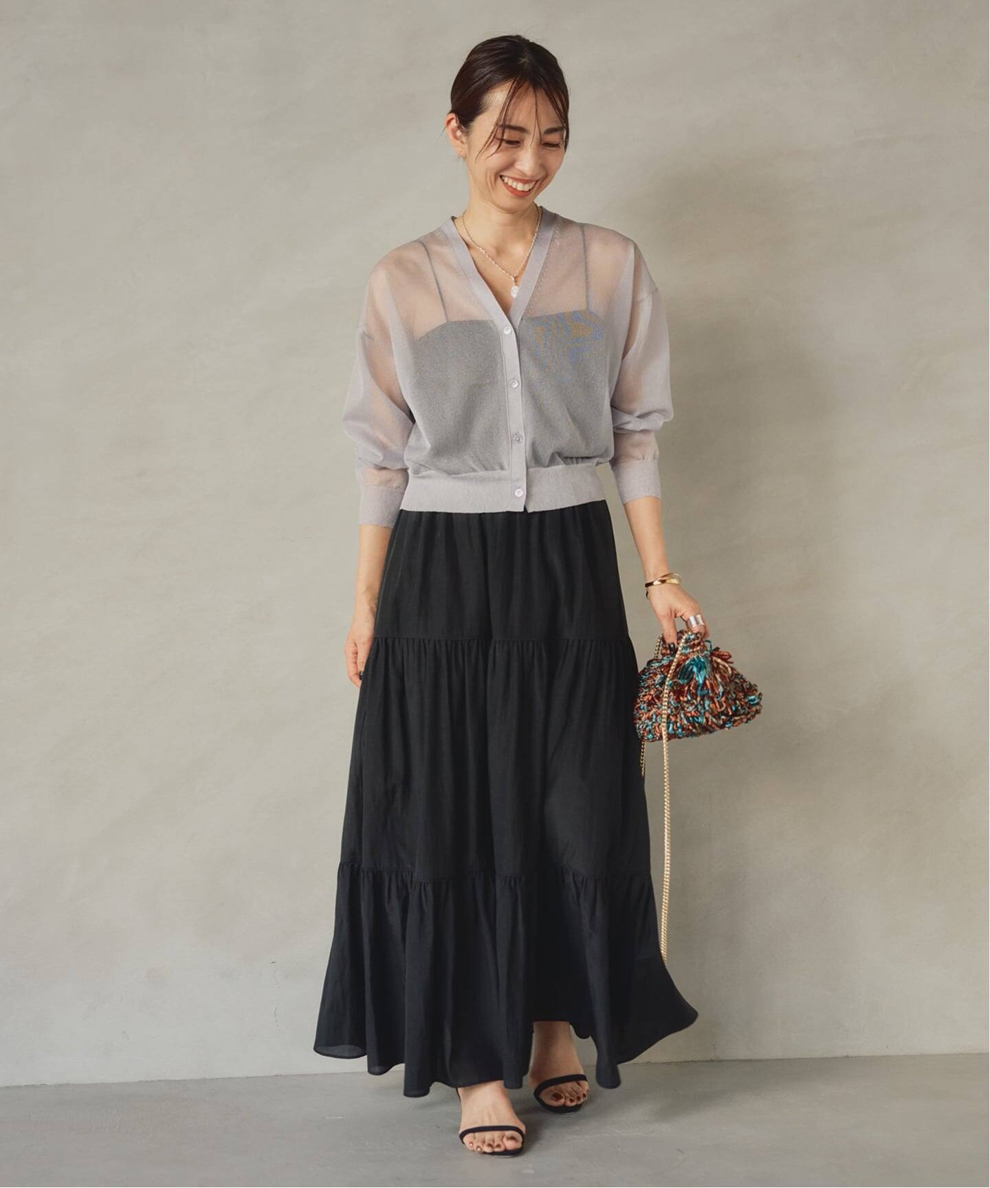 ヴェルメイユ パー イエナ 23AW シアークロップドニットカーディガン ヴェルメイユ パー イエナ 23AW シアークロップドニットカーディガンの