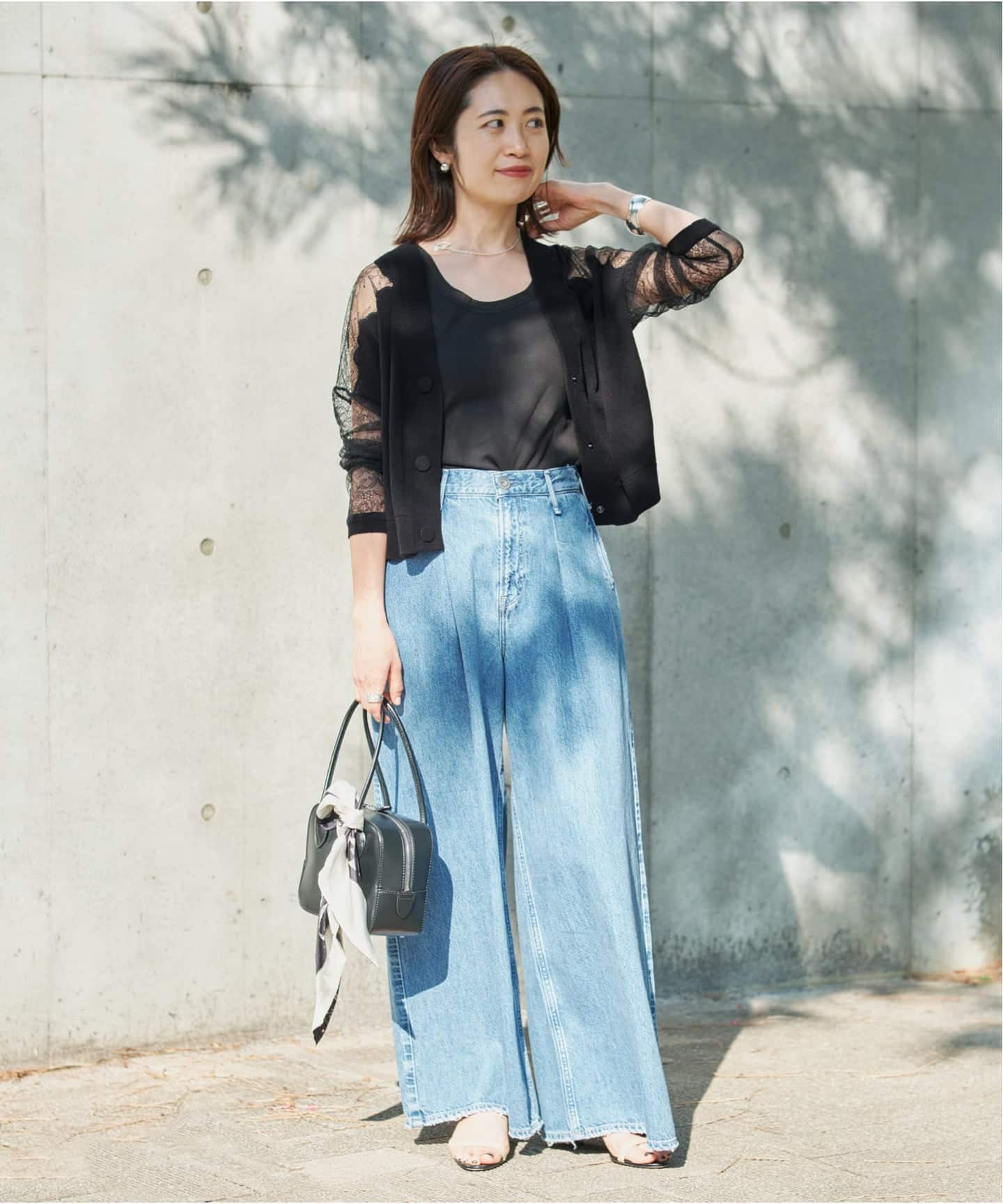 Cotton Boucle レースカーディガン（カーディガン）｜VERMEIL par iena