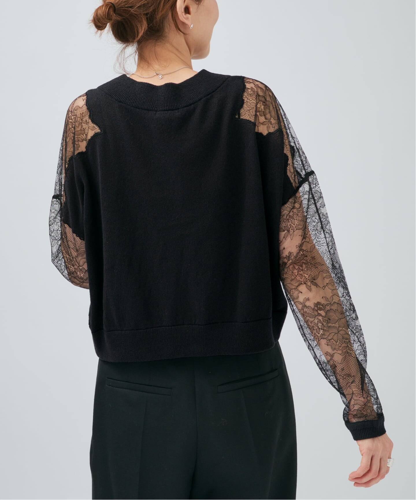 Cotton Boucle レースカーディガン（カーディガン）｜VERMEIL par iena