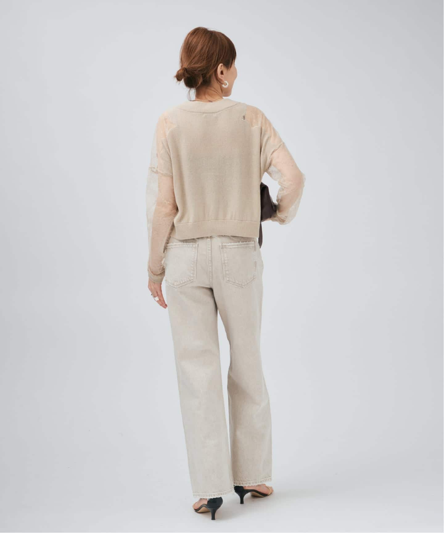 Cotton Boucle レースカーディガン（カーディガン）｜VERMEIL par iena