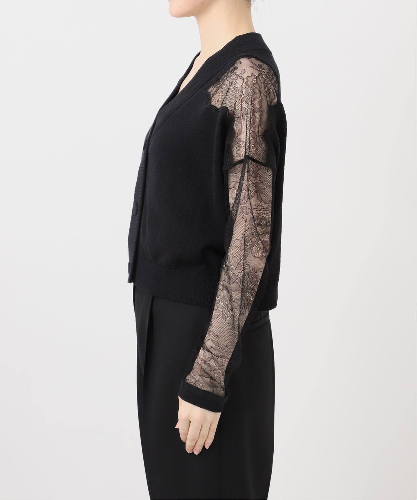 Cotton Boucle レースカーディガン（カーディガン）｜VERMEIL par iena