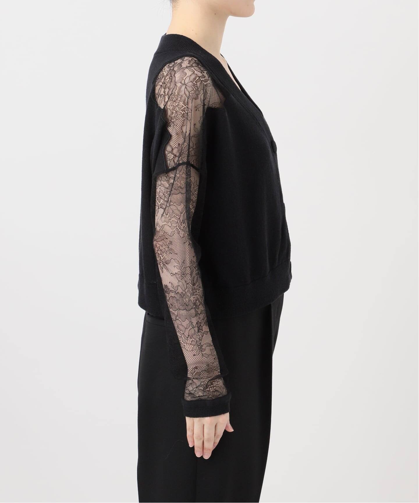 Cotton Boucle レースカーディガン（カーディガン）｜VERMEIL par iena