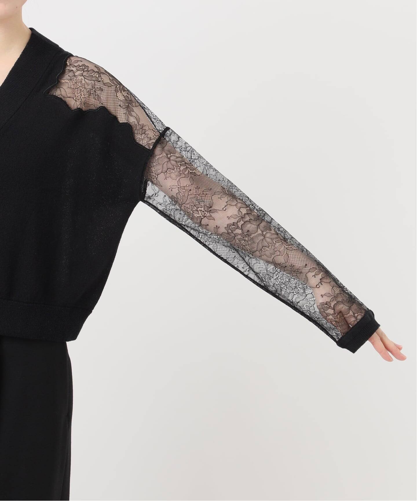 Cotton Boucle レースカーディガン（カーディガン）｜VERMEIL par iena
