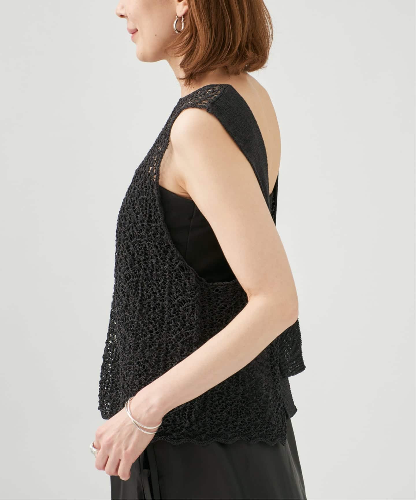 ENRICA エンリカ レース柄ニット KNIT225（ニット／セーター