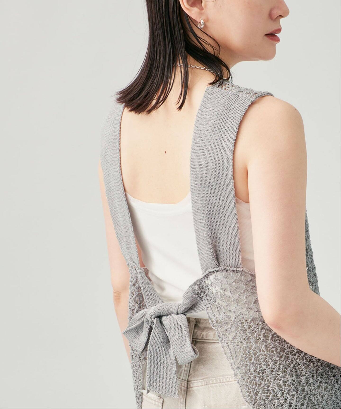 ENRICA エンリカ レース柄ニット KNIT225（ニット／セーター