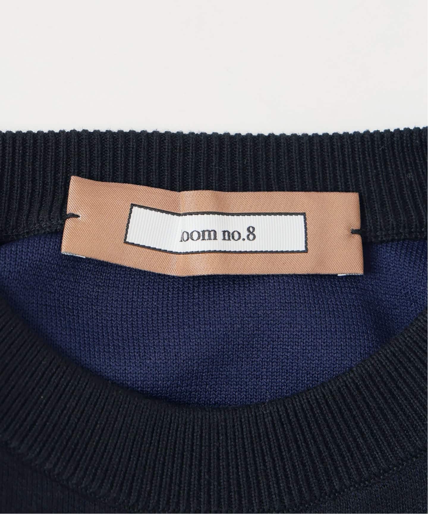 新品◆room no8 ルームエイト◆ニット /ドゥロワー イエナ アドーア Room no.8 BLACK ルームエイト ブラック Needleレースカラーニット
