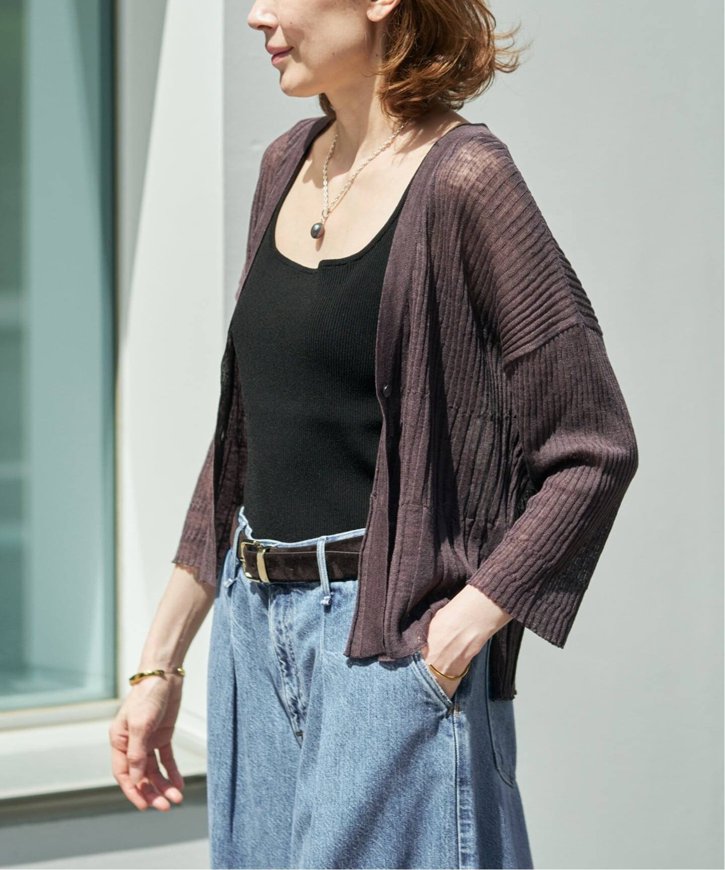 ENRICA エンリカ Vネックカーディガン KNIT 231（カーディガン