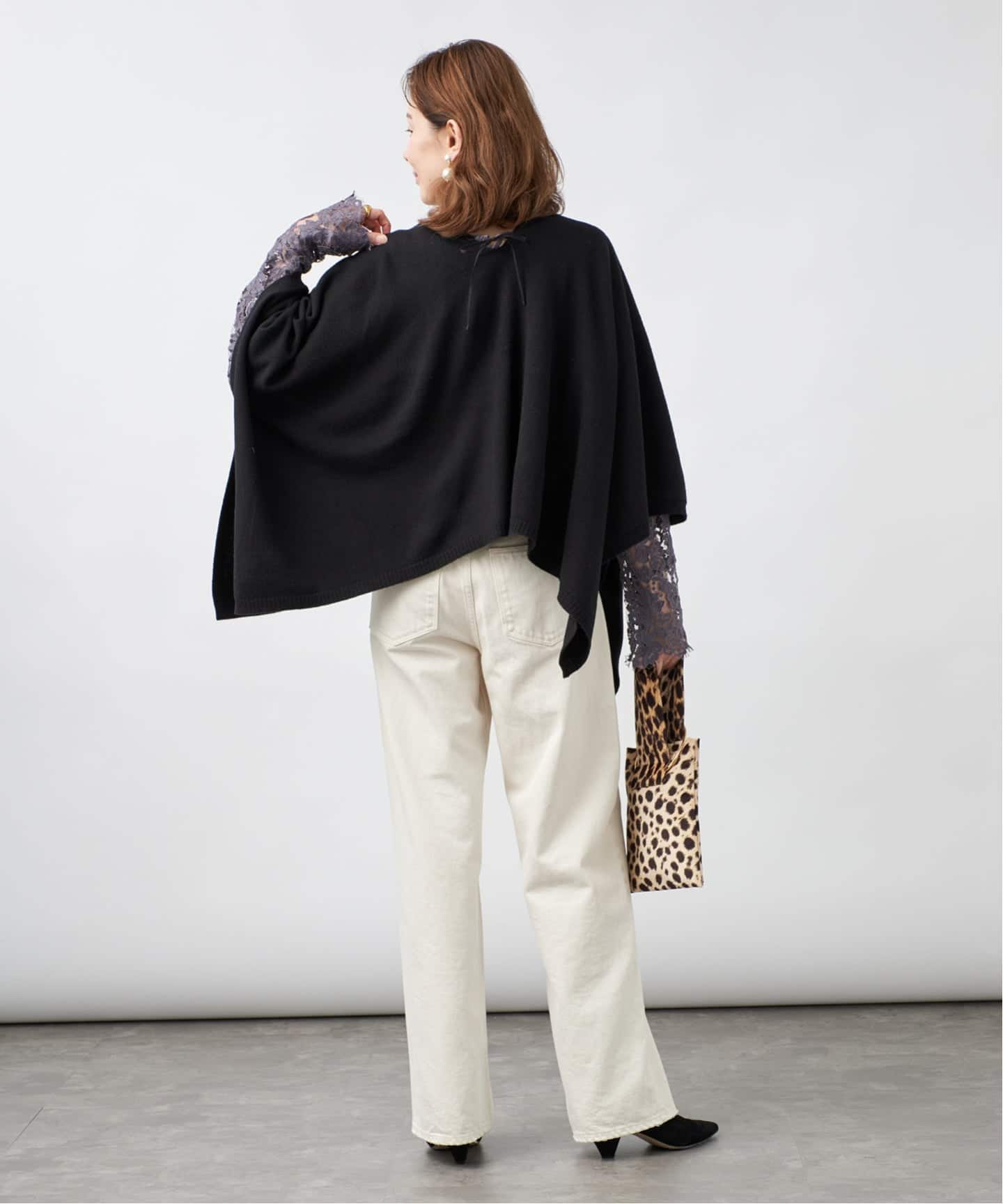 予約》Room no.8 BLACK ルームエイト ブラック Wool Pearl /B Cape