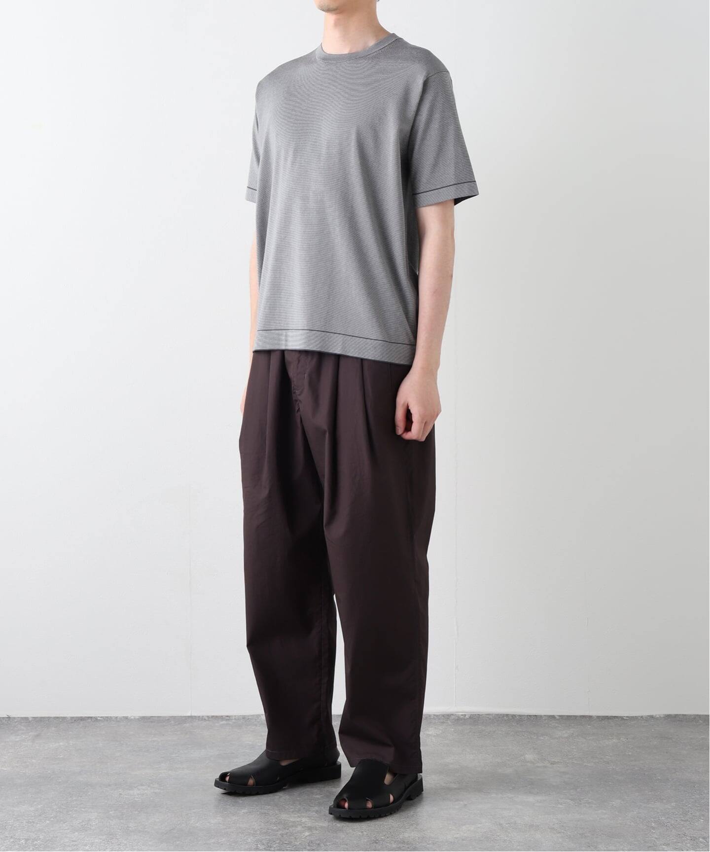 マイクロ ボーダー ニット Tシャツ（Tシャツ／カットソー）｜EDIFICE