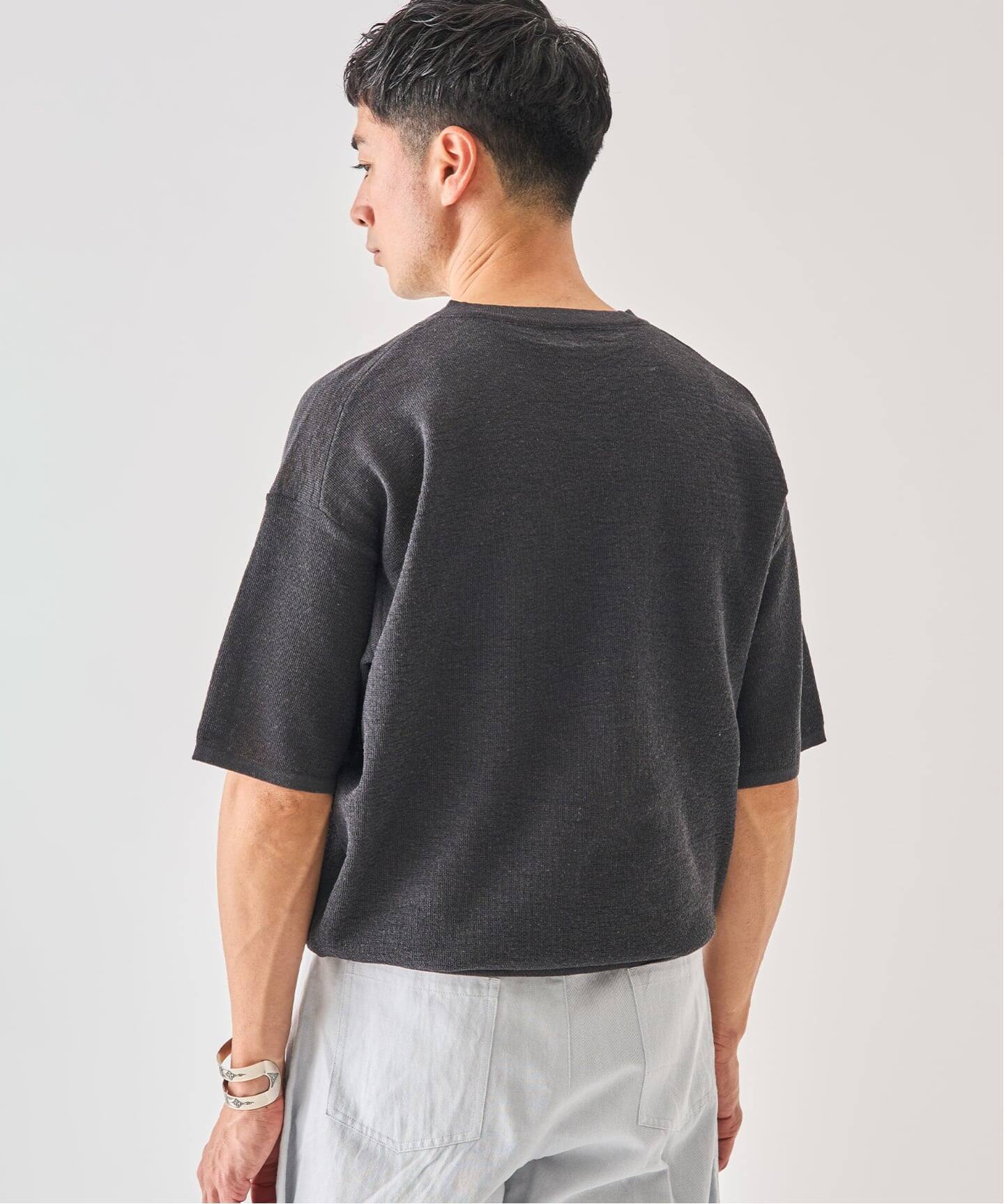 LINEN LUXE V ネック ニット Tシャツ（Tシャツ／カットソー）｜EDIFICE