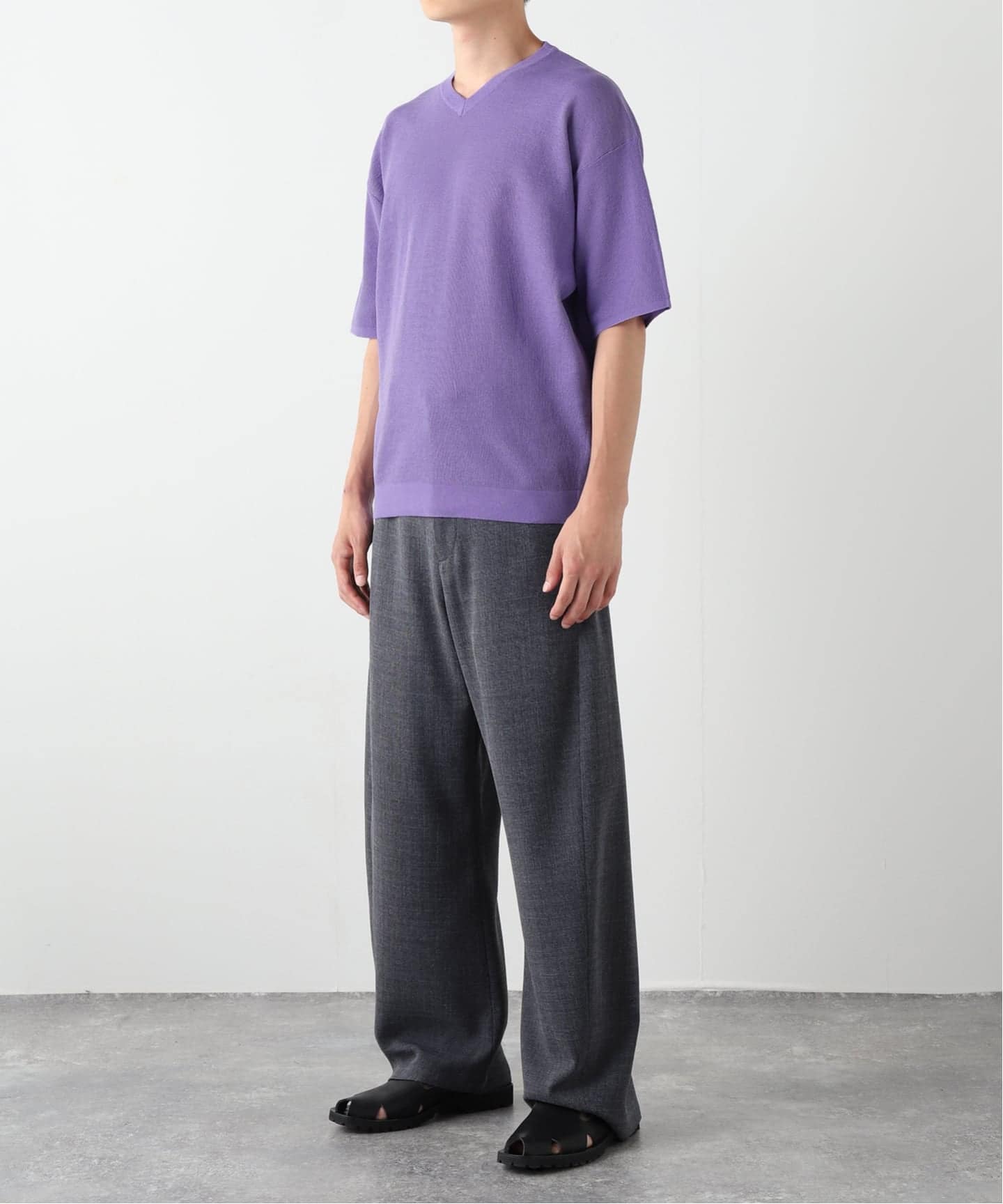 LINEN LUXE V ネック ニット Tシャツ（Tシャツ／カットソー）｜EDIFICE