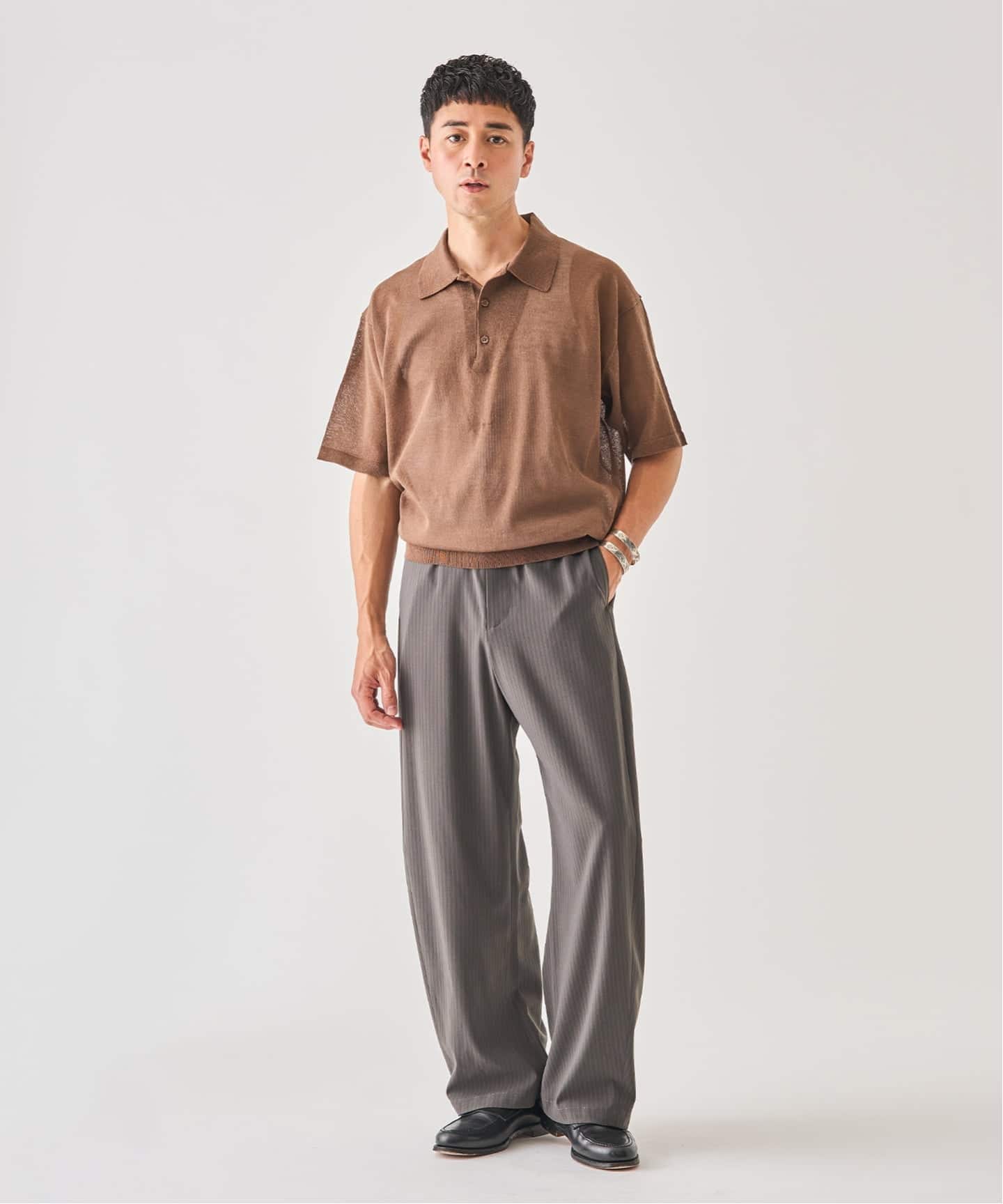 LINEN LUXE ニット ポロ（ポロシャツ）｜EDIFICE（エディフィス）の