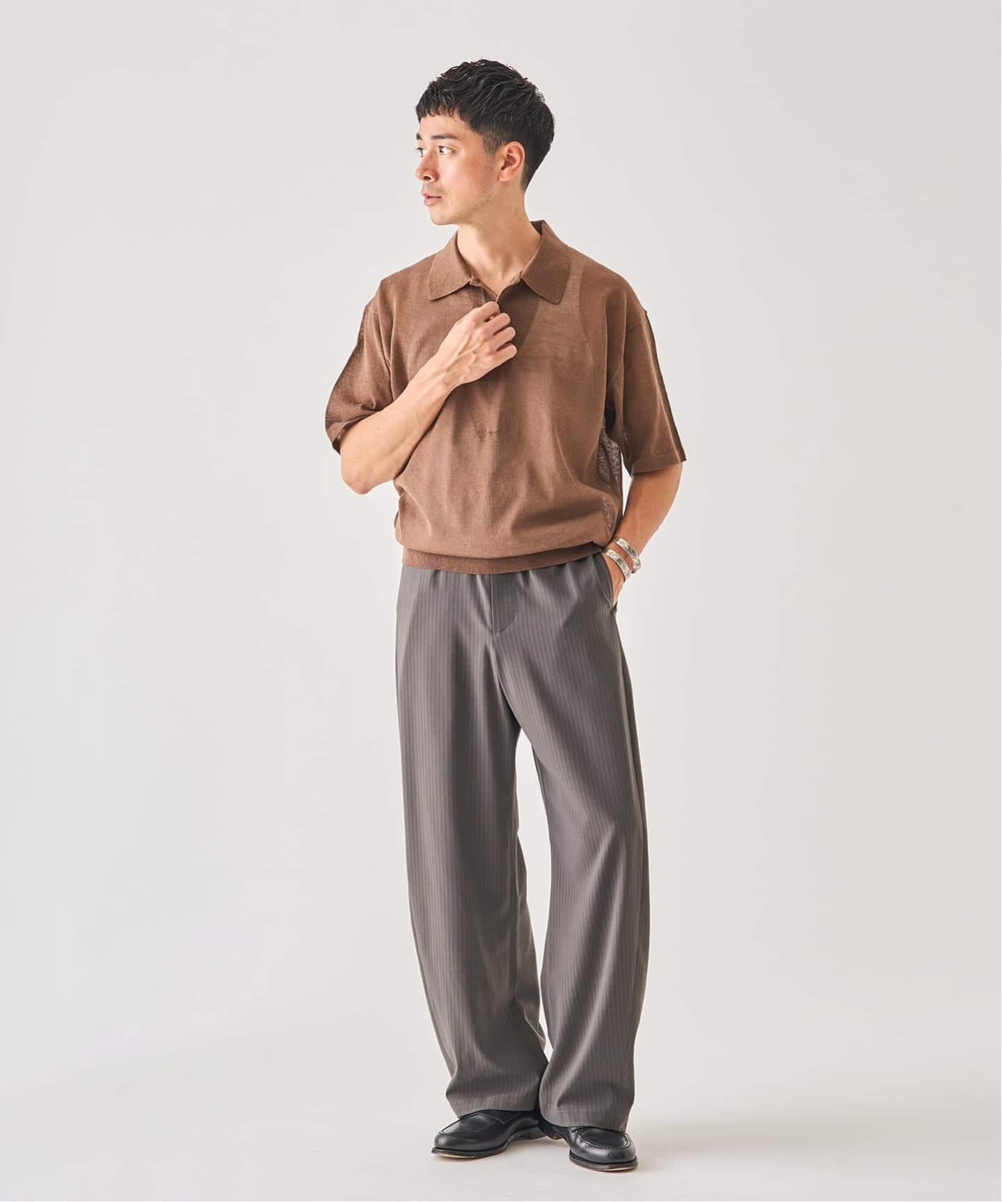 LINEN LUXE ニット ポロ（ポロシャツ）｜EDIFICE（エディフィス）の