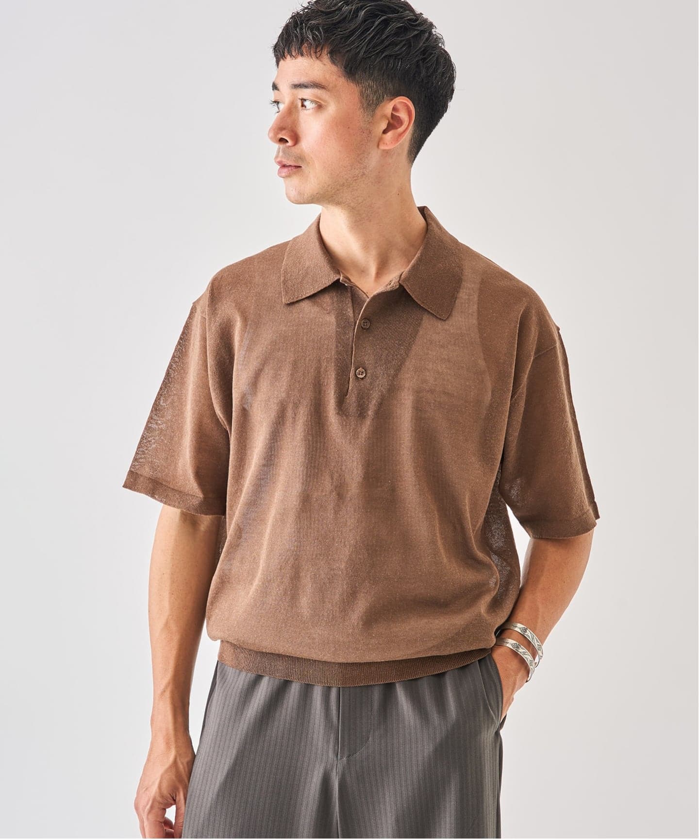 LINEN LUXE ニット ポロ（ポロシャツ）｜EDIFICE（エディフィス）の