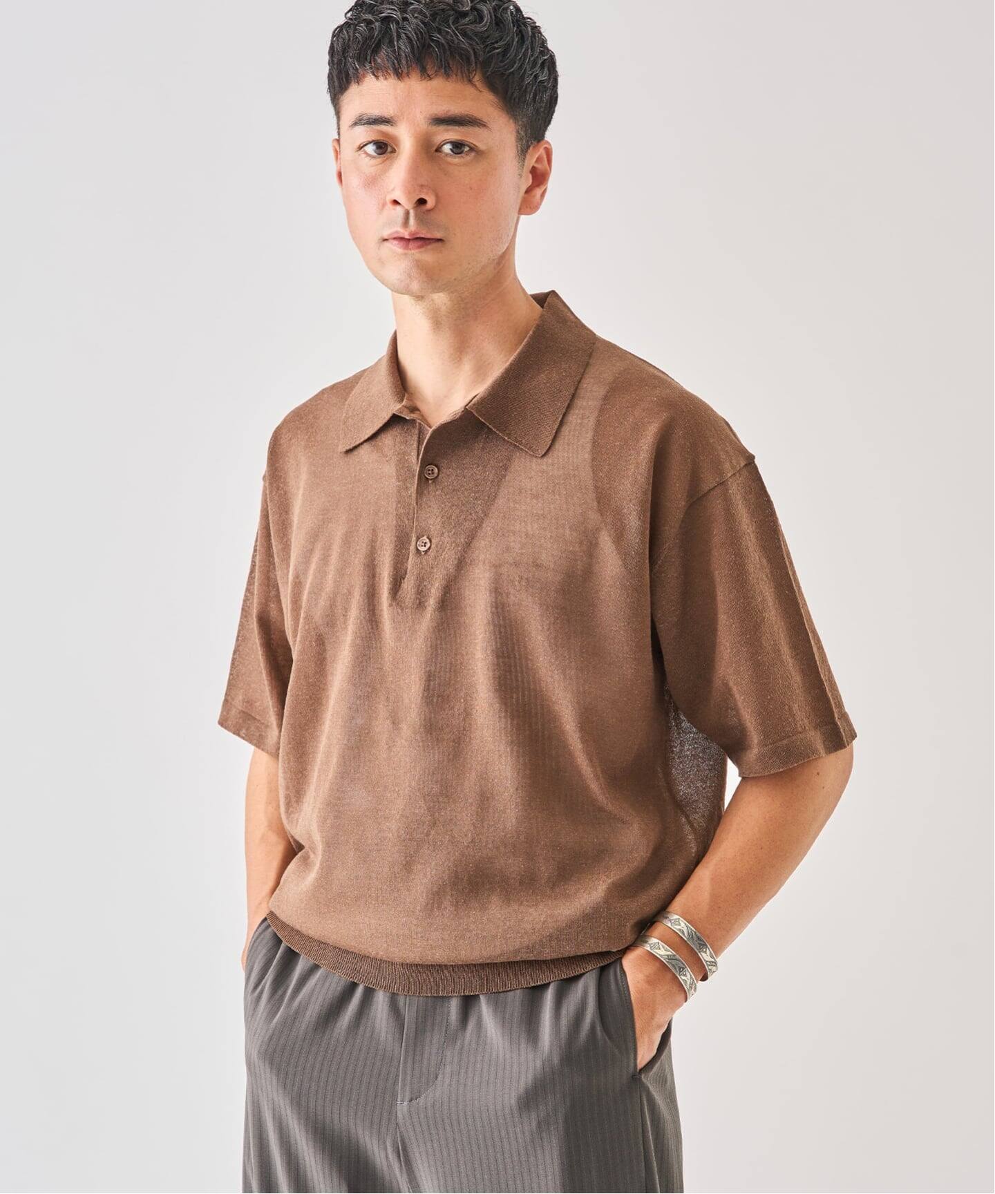 LINEN LUXE ニット ポロ（ポロシャツ）｜EDIFICE（エディフィス）の