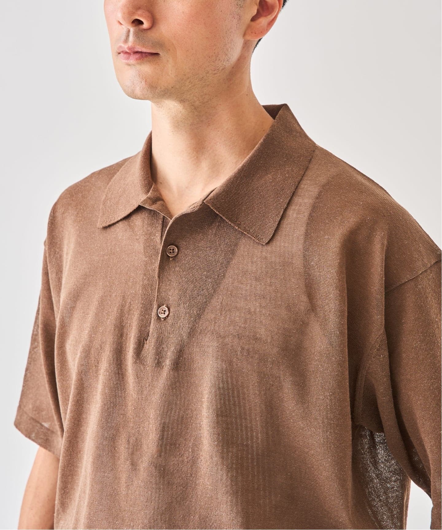 LINEN LUXE ニット ポロ（ポロシャツ）｜EDIFICE（エディフィス）の