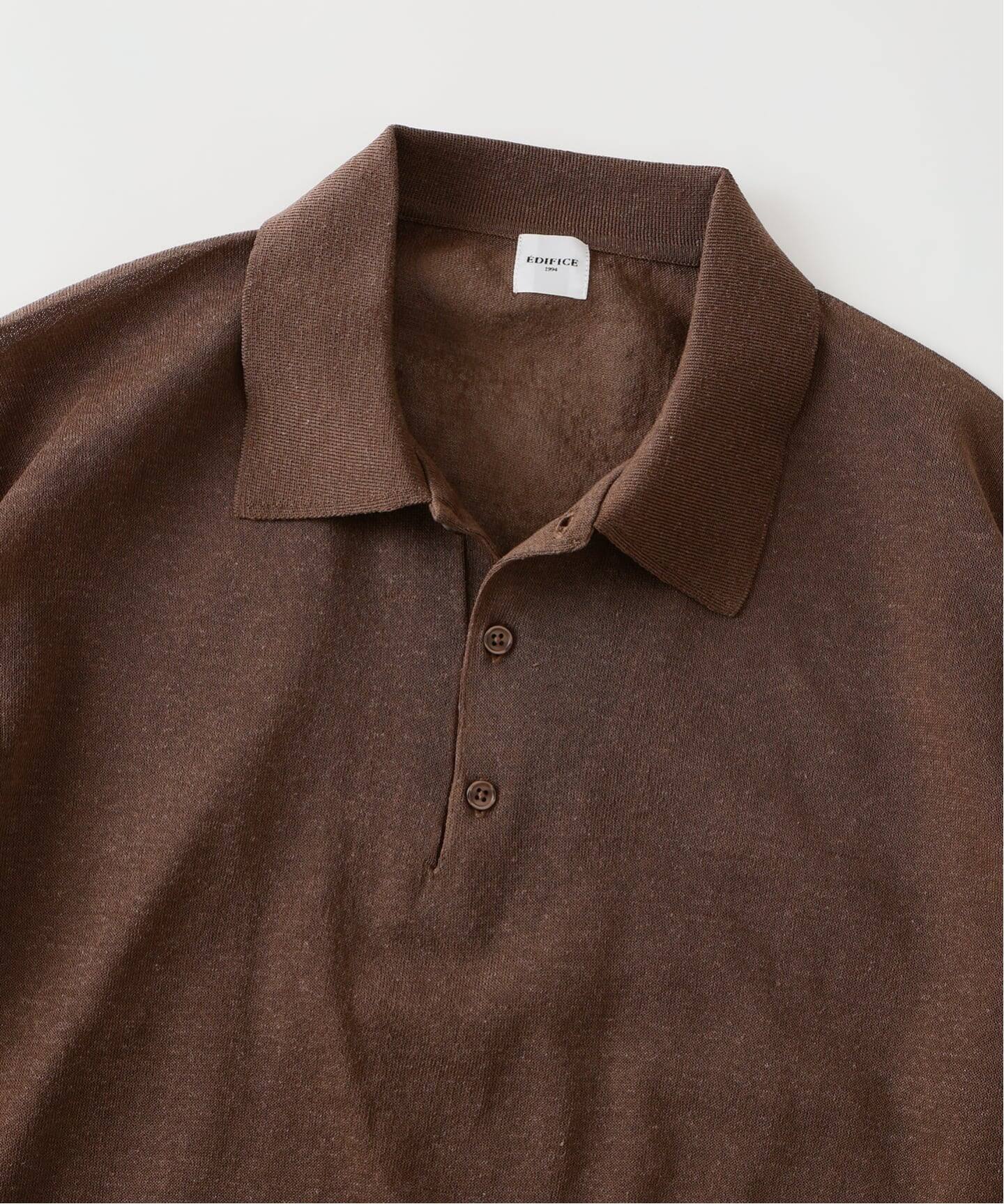 予約》LINEN LUXE ニット ポロ（ポロシャツ）｜EDIFICE（エディフィス