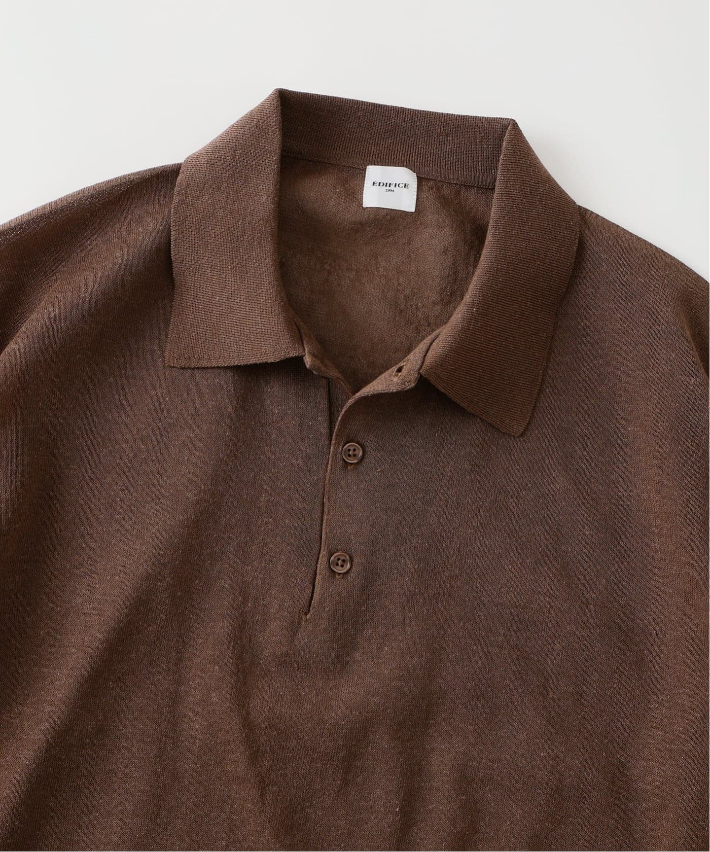 LINEN LUXE ニット ポロ（ポロシャツ）｜EDIFICE（エディフィス）の