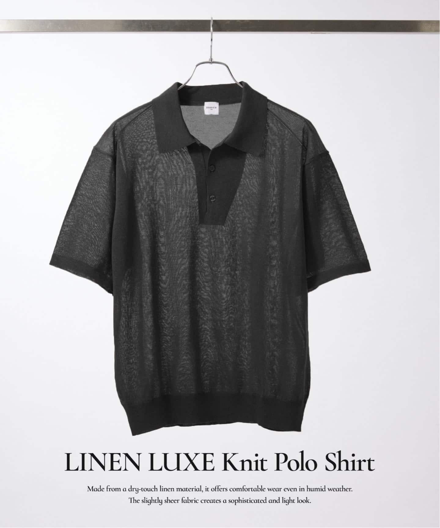LINEN LUXE ニット ポロ（ポロシャツ）｜EDIFICE（エディフィス）の