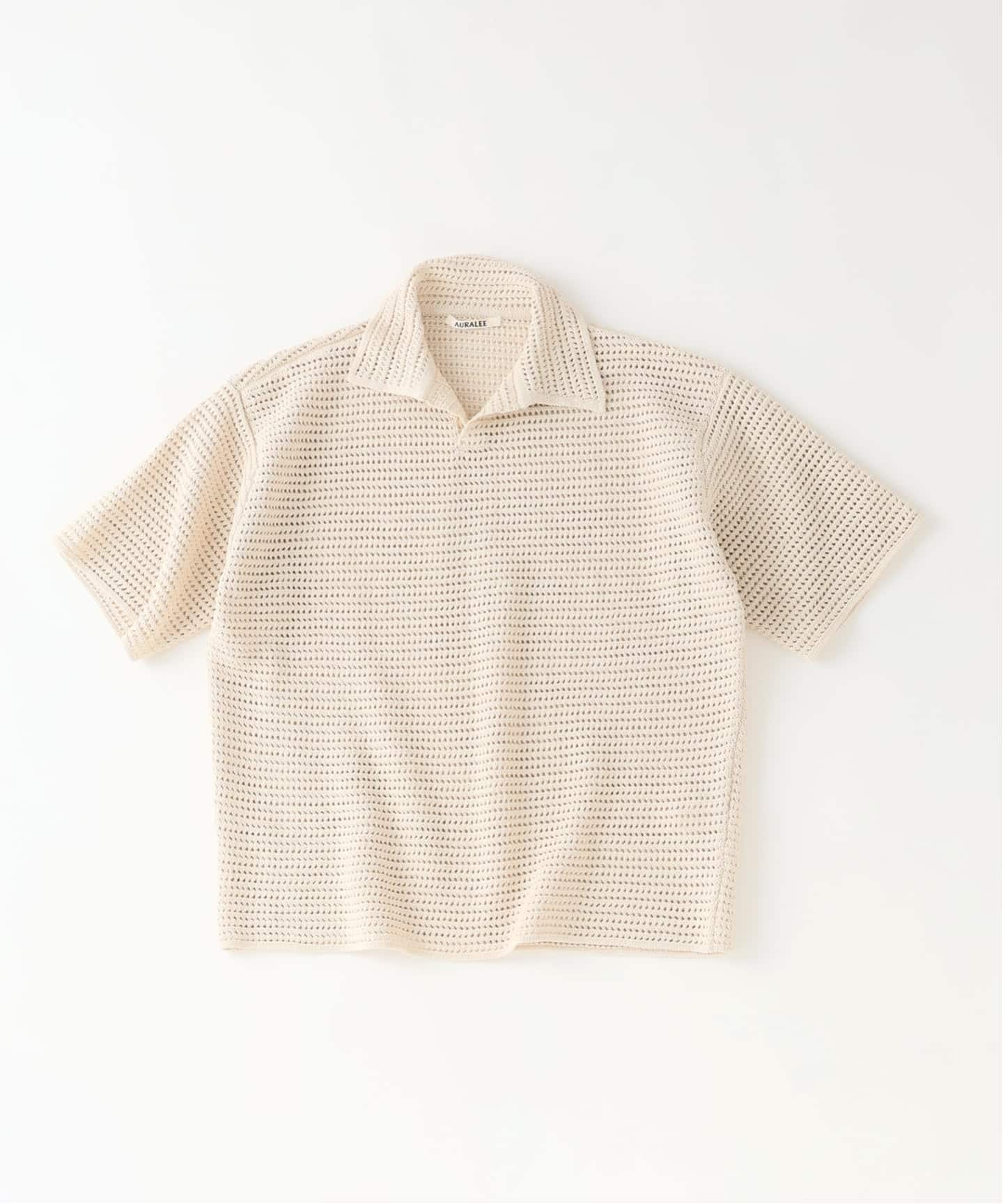 極美品★オーラリーポロシャツ★auraleeATONコモリ AURALEE（オーラリー）ポロシャツ 茶 サイズ:4(M位) メンズ