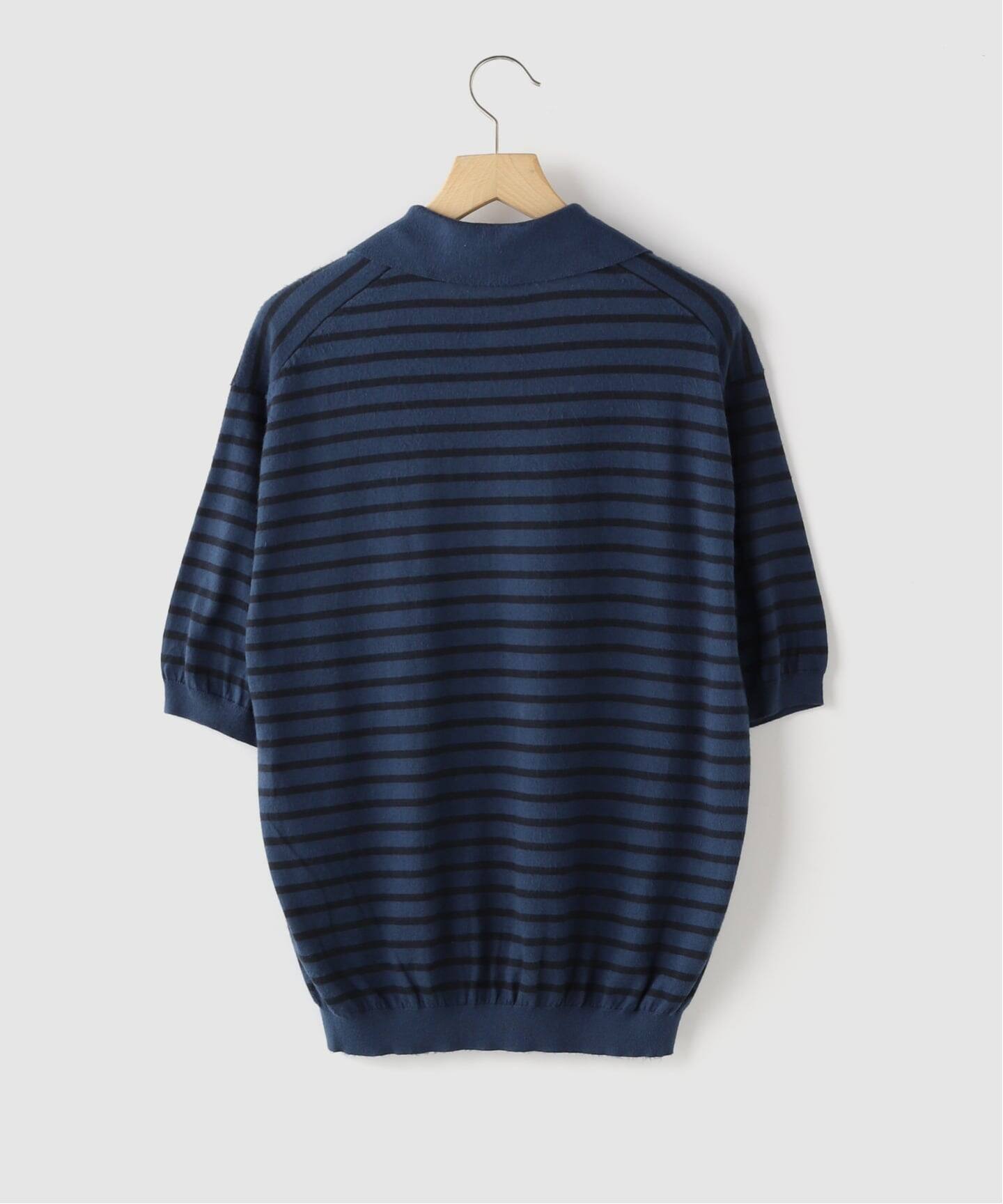 AURALEE (オーラリー) HIGH GAUGE COTTON KNIT SKIPPER ポロ 