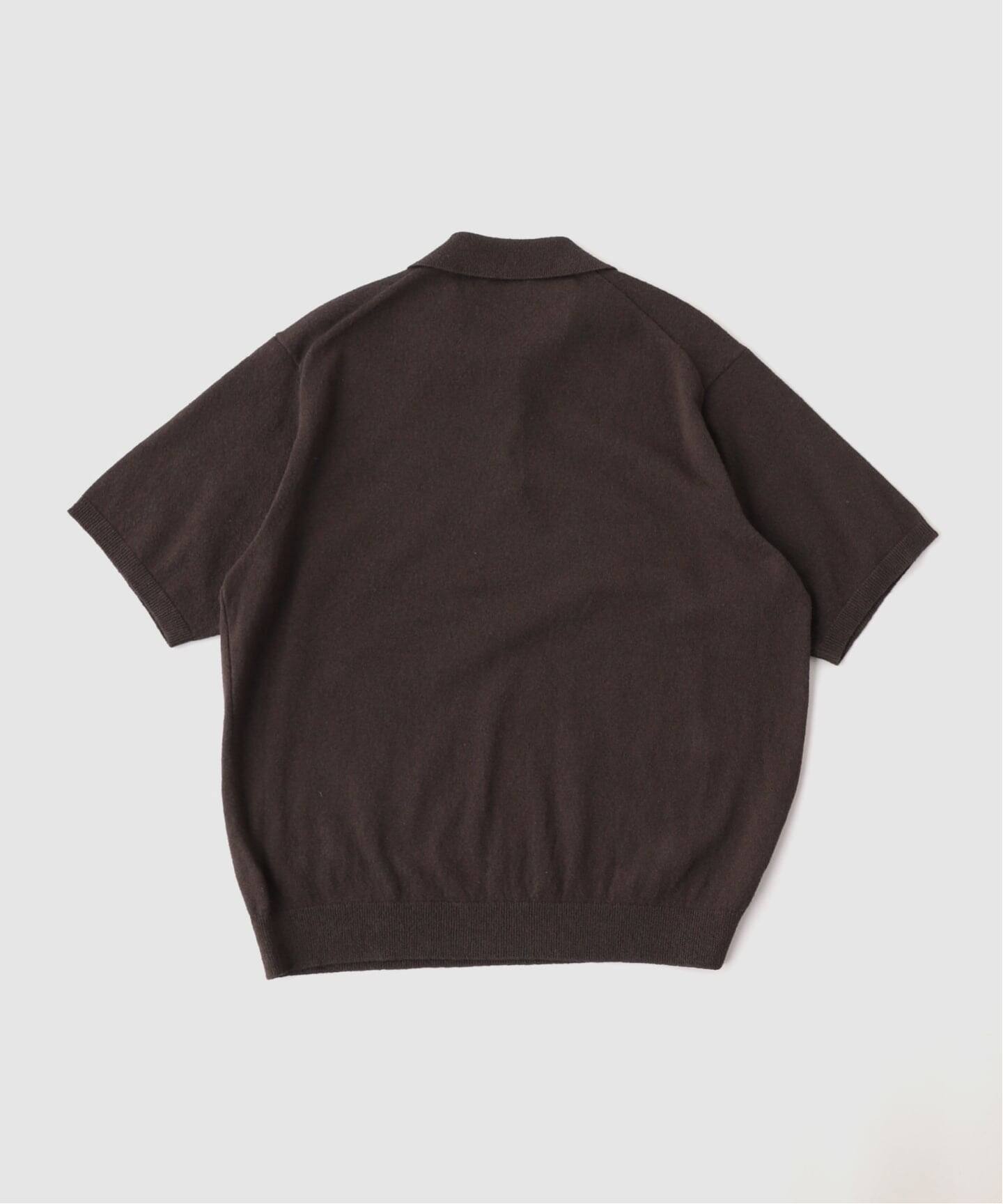 ATON（エイトン）COTTON WASHI BOUCLE HALF SLEEVE POL（ニット