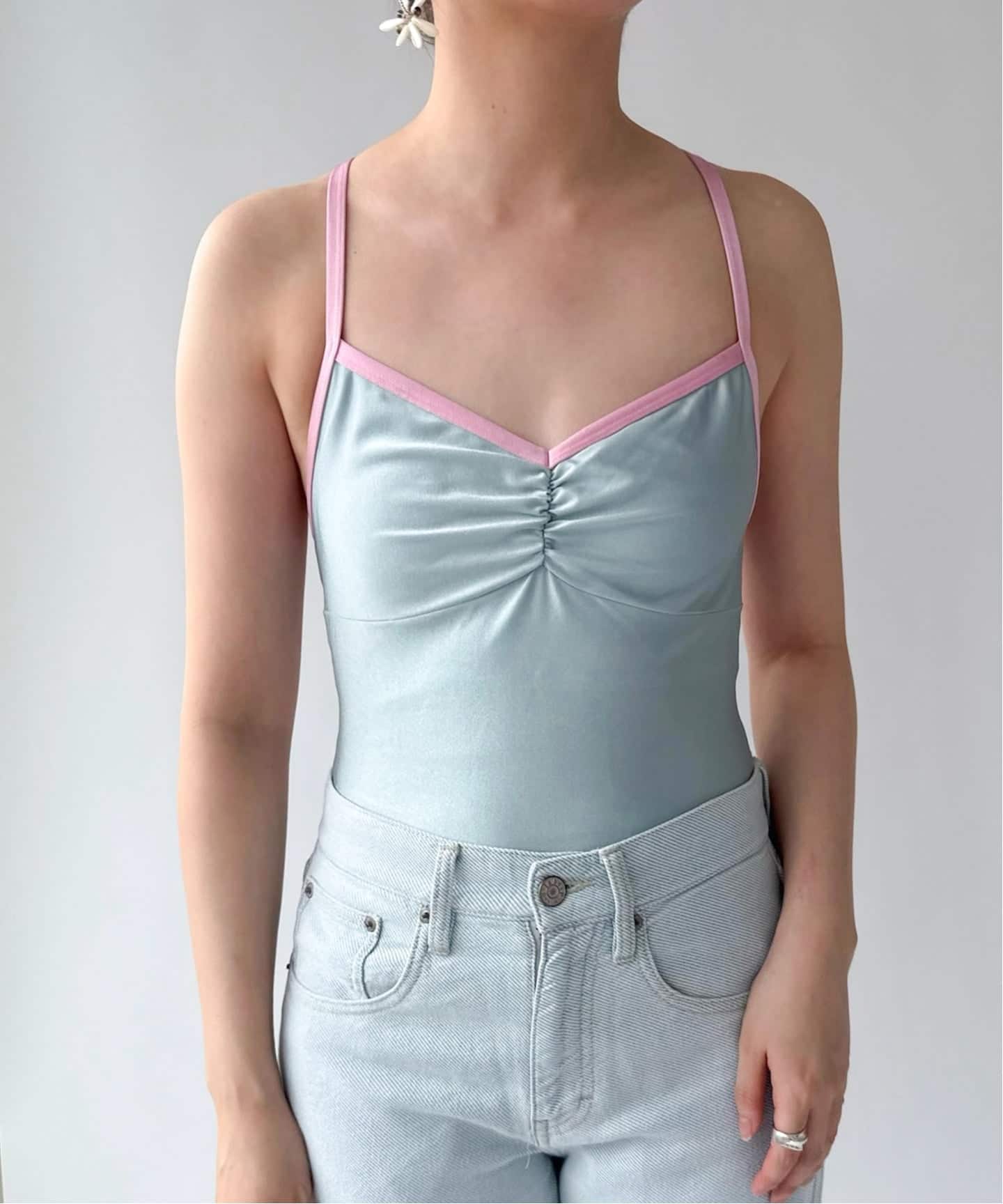 PISCESS/パイシス】 Leotard Shirring One-Piece Swims（その他