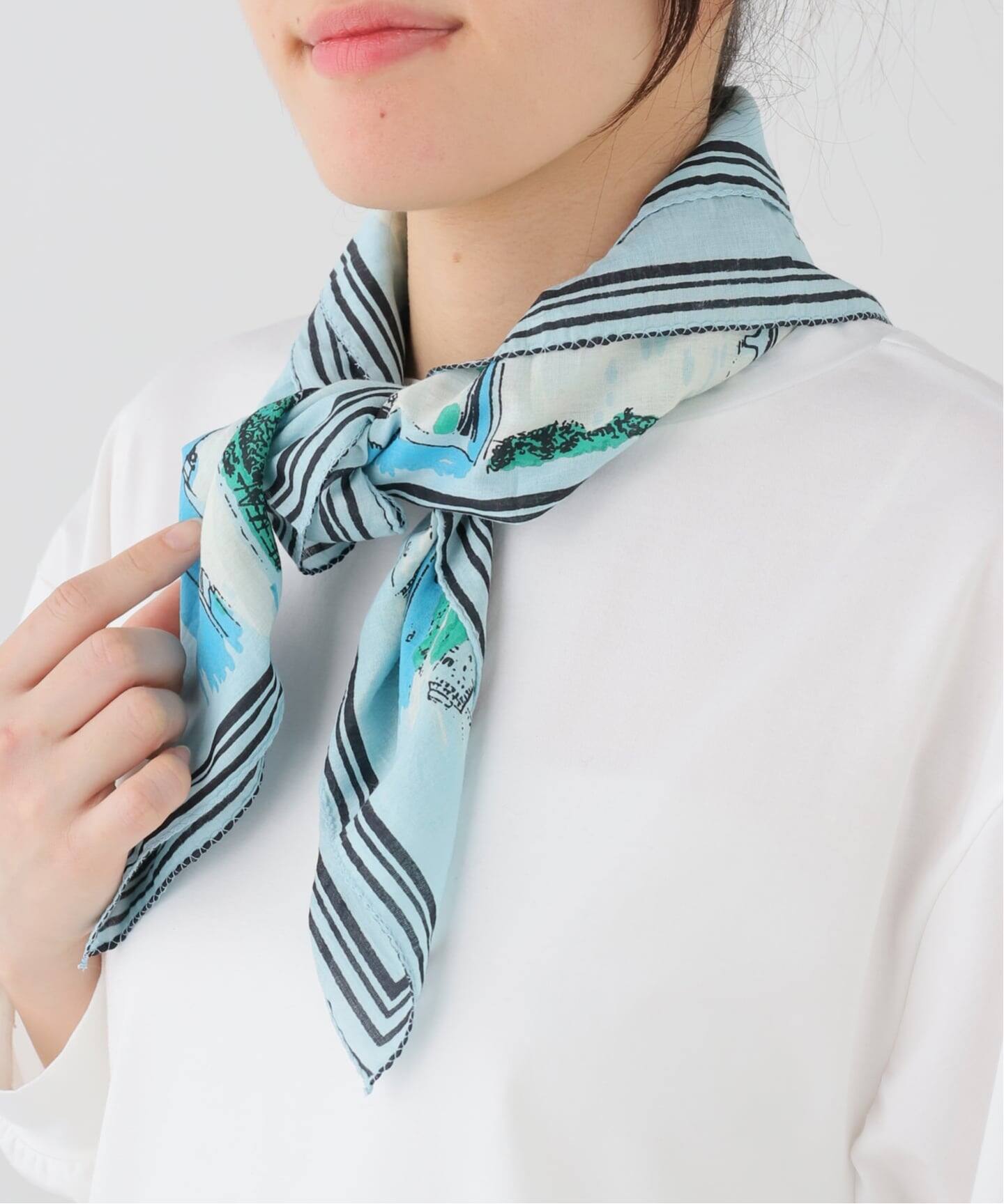 BINDU MAP BANDANA 64×64（スカーフ／バンダナ）｜BOICE FROM