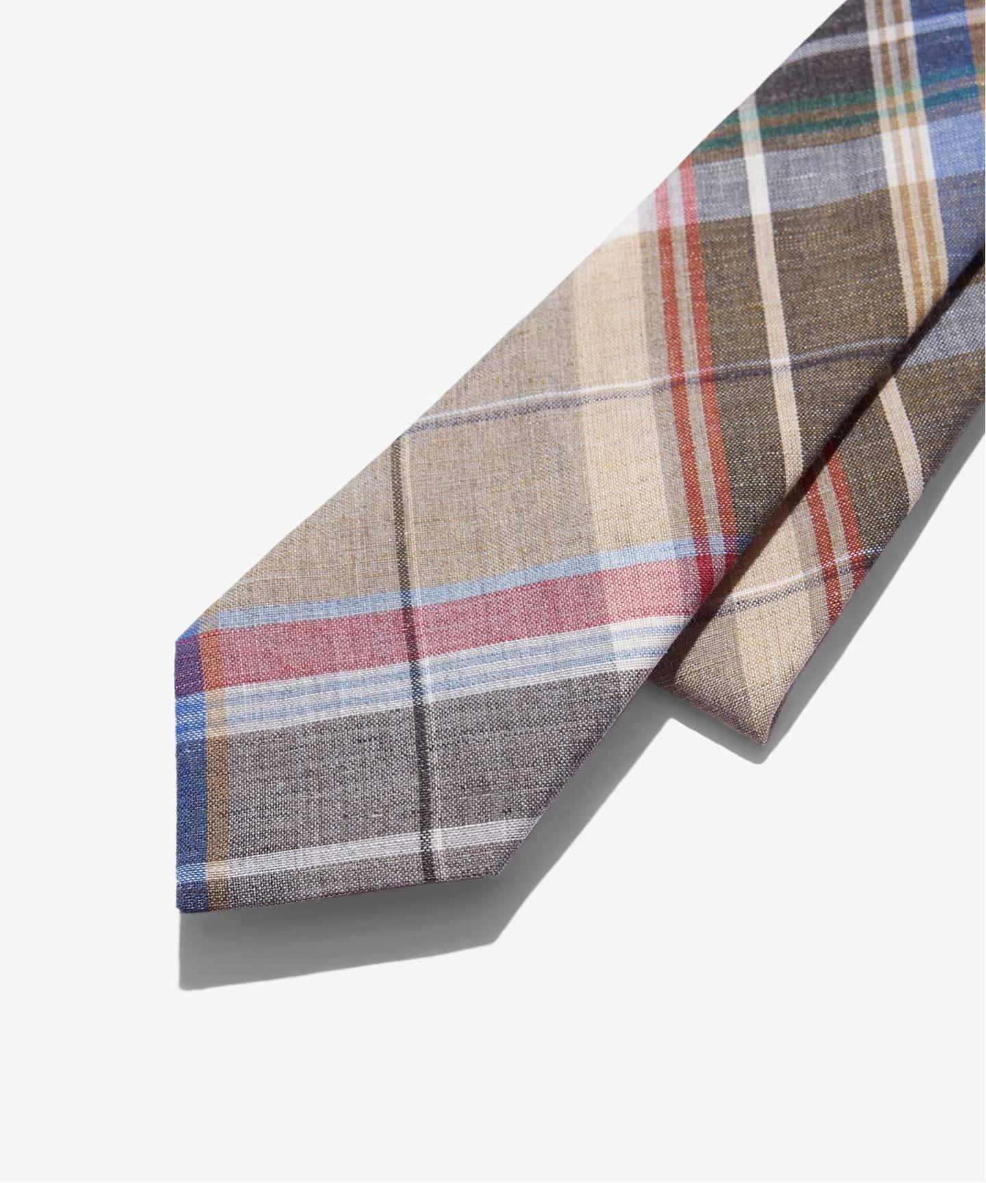 NOAH ネクタイ 初期モデル Linen Plaid Tie（ネクタイ）｜NOAH（ノア）の通販｜BAYCREW'S STORE