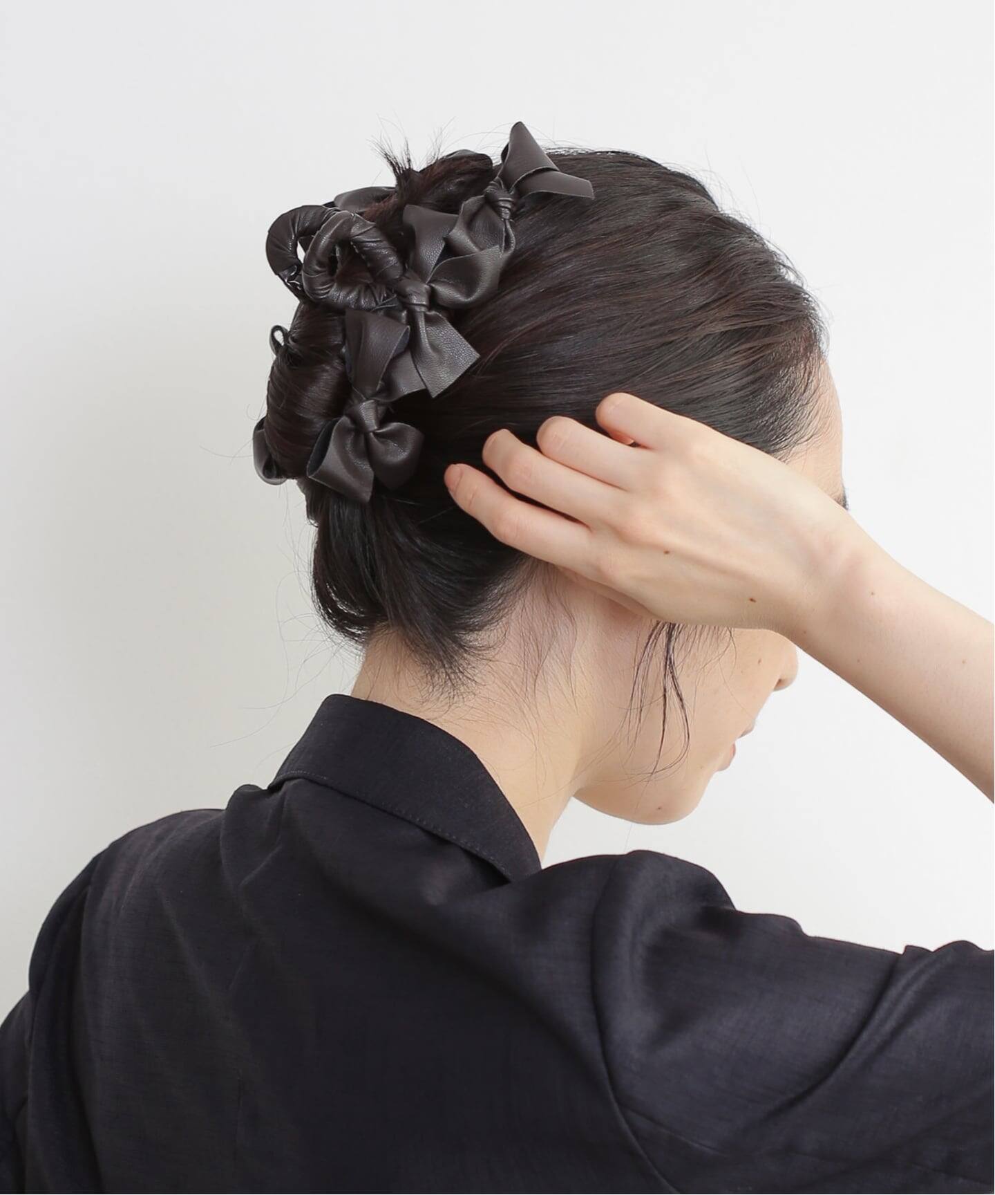 TRESSE/トレス Leather ruban clip（ヘアアクセサリー）｜La Totalite