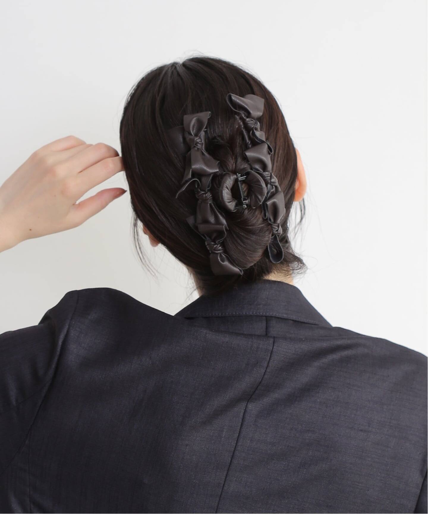 TRESSE/トレス Leather ruban clip（ヘアアクセサリー）｜La Totalite