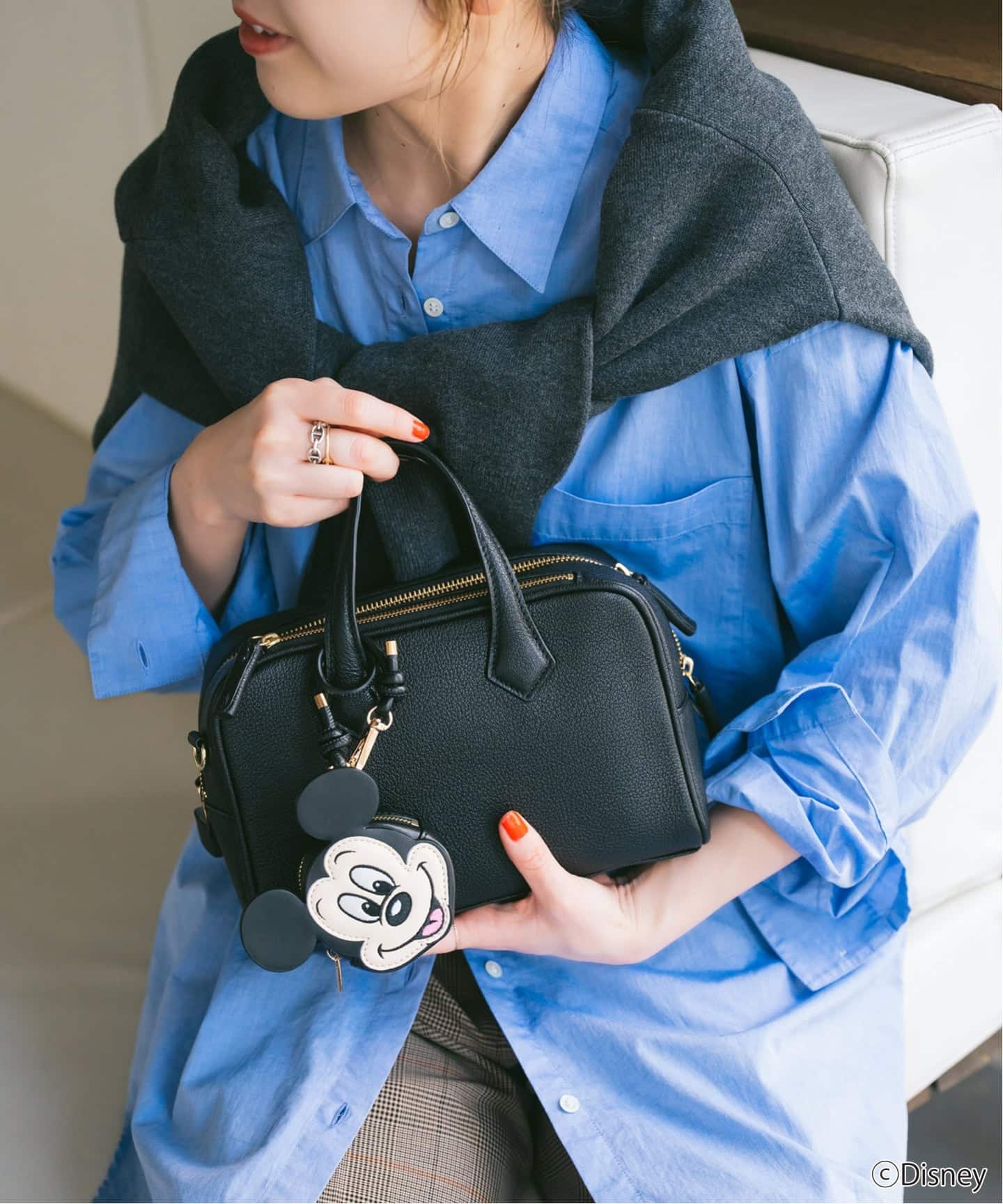 WEB限定追加3》WIFFLE / ウィッフル 別注ミッキーキーホルダーポーチ