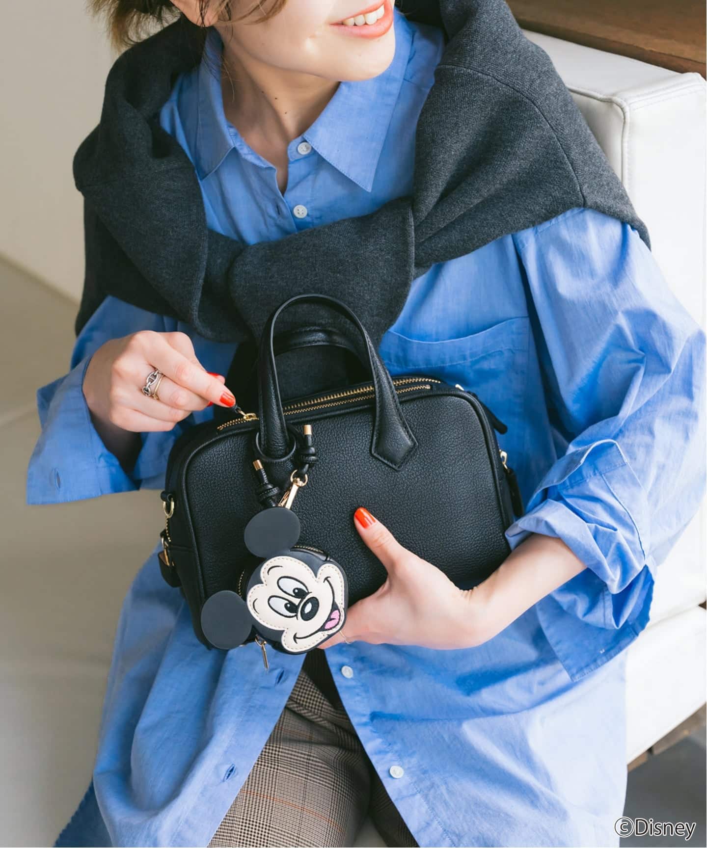 Spick and Span 別注 ミッキーキーホルダーポーチ Spick & Span｜WIFFLE / ウィッフル 別注ミッキーキーホルダー