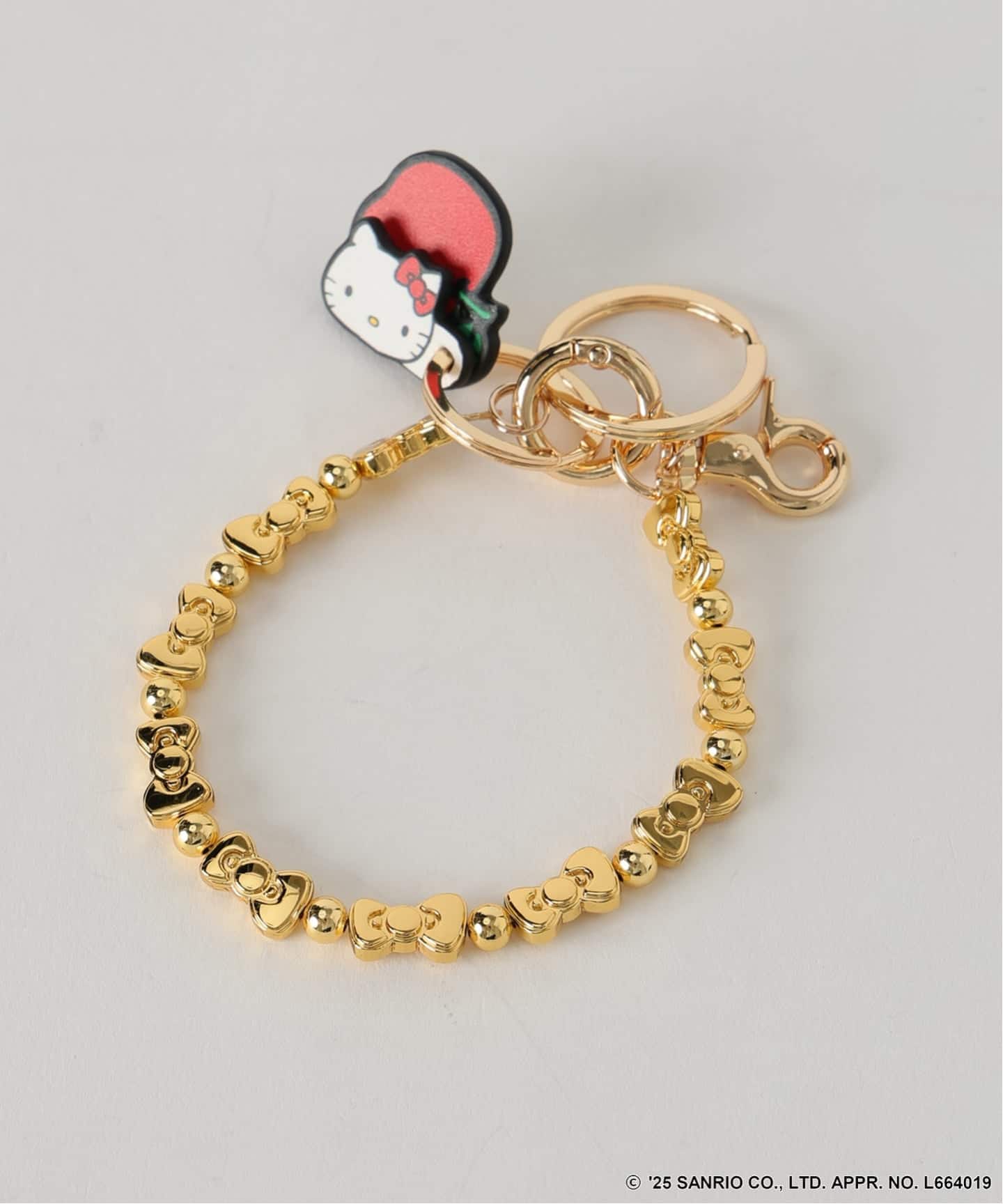 HELLO KITTY×S&S×HASHIBAMI リボンビーズハンドストラップ（その他