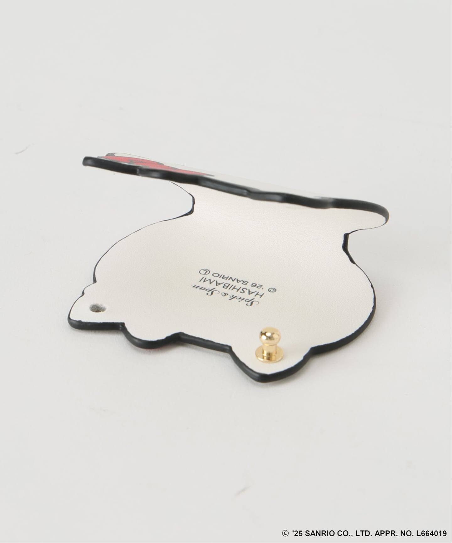 追加》HELLO KITTY S&S HASHIBAMI FACE レザーチャーム2（キーケース
