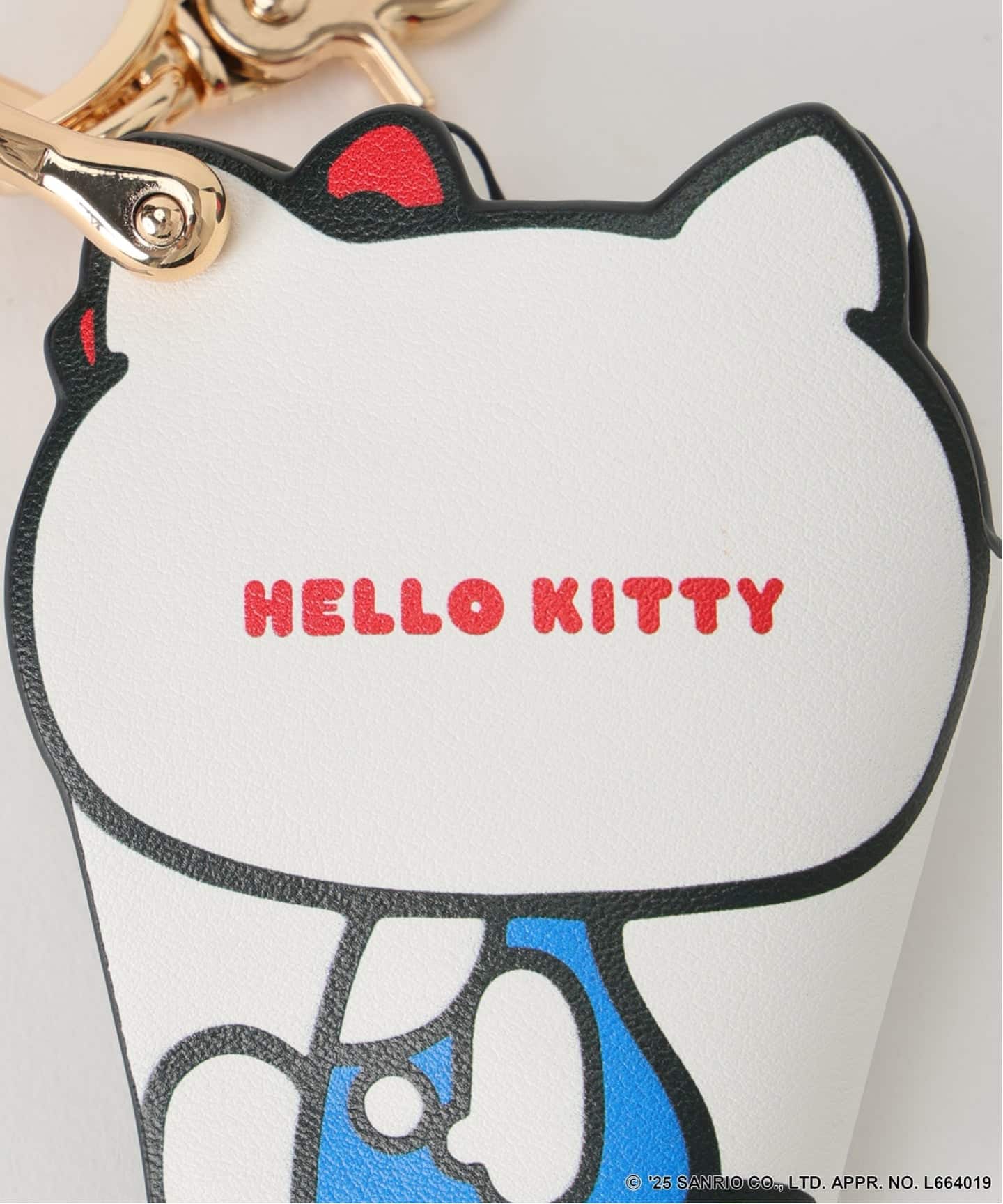 追加》HELLO KITTY S&S HASHIBAMI BODY レザーチャーム（キーケース