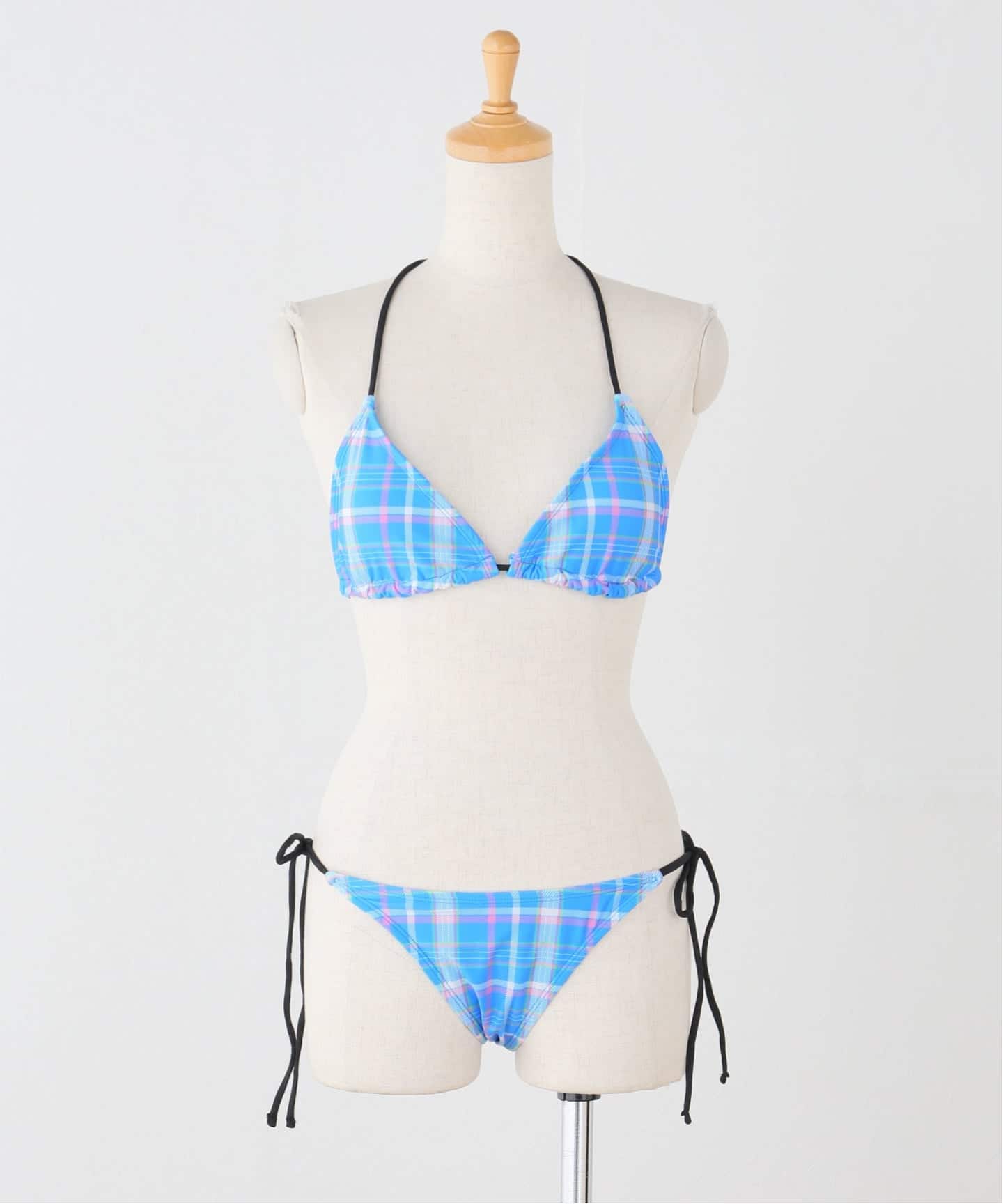 PISCESS/パイシス Plaid Check Triangle Bikini（水着）｜UBY Spick