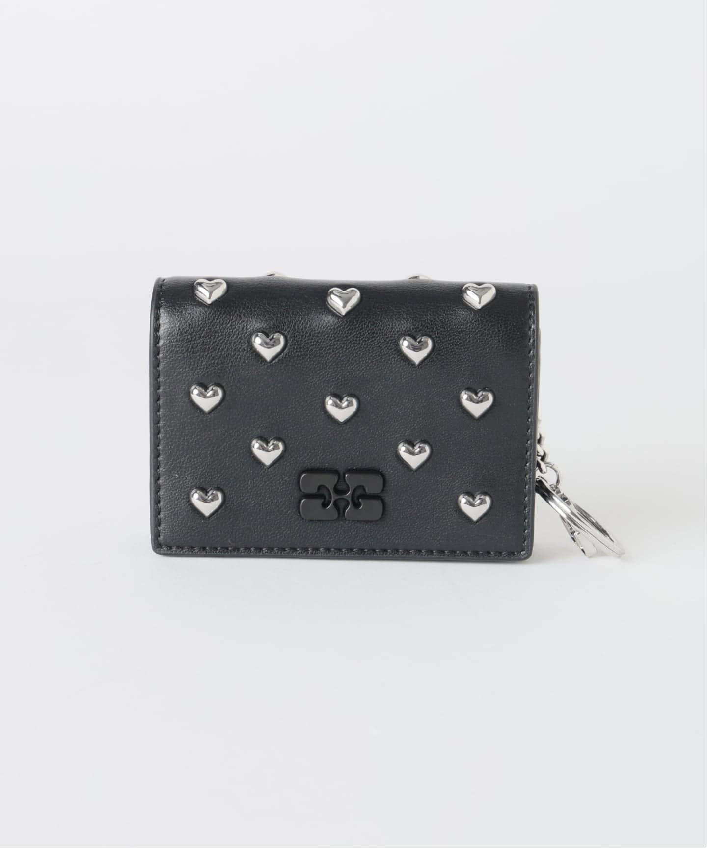新宿・WEB限定》GANNI / ガニー Bou Card Holder with Flap Heart