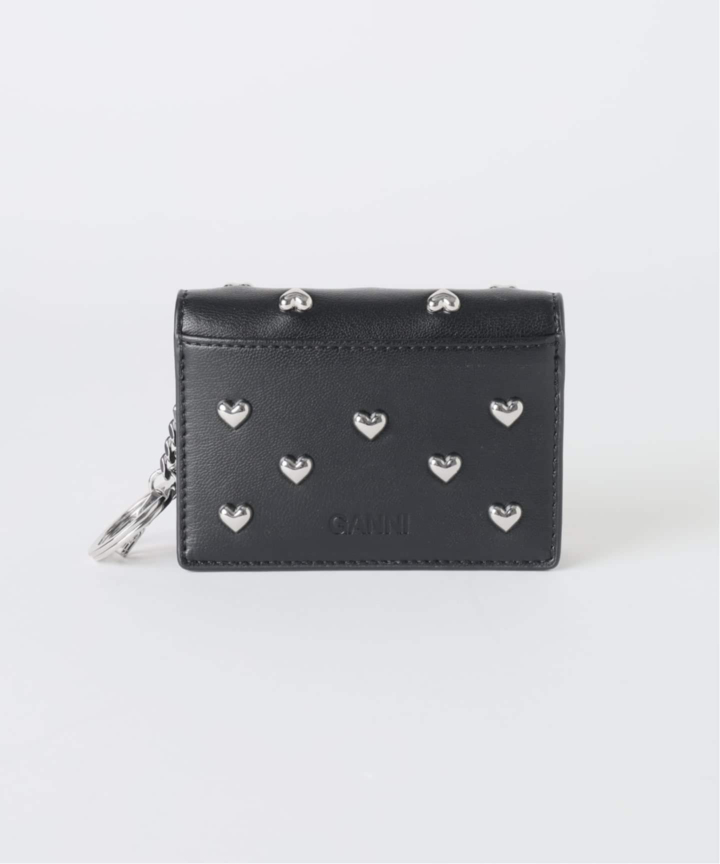新宿・WEB限定》GANNI / ガニー Bou Card Holder with Flap Heart 新宿・WEB限定》GANNI / ガニー Bou Card Holder with Flap Heart