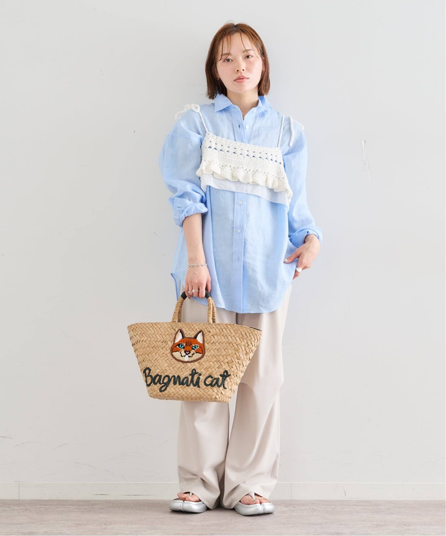 Atelier Edition/アトリエ エディション HAND KNITTED FRILL BUSTIER 