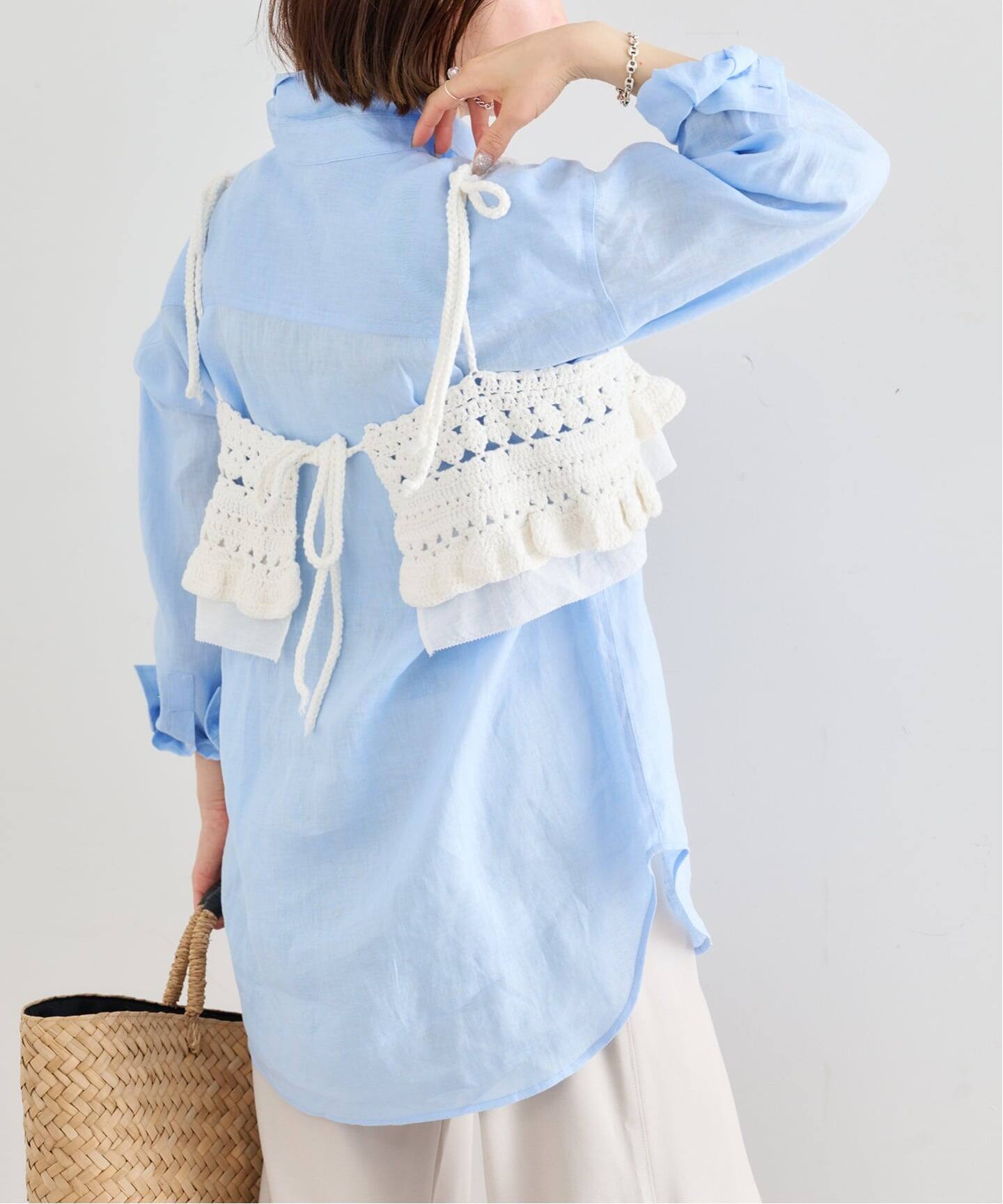Atelier Edition/アトリエ エディション HAND KNITTED FRILL BUSTIER