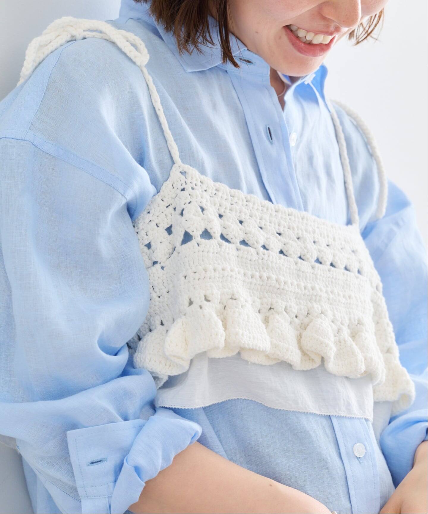 Atelier Edition/アトリエ エディション HAND KNITTED FRILL BUSTIER